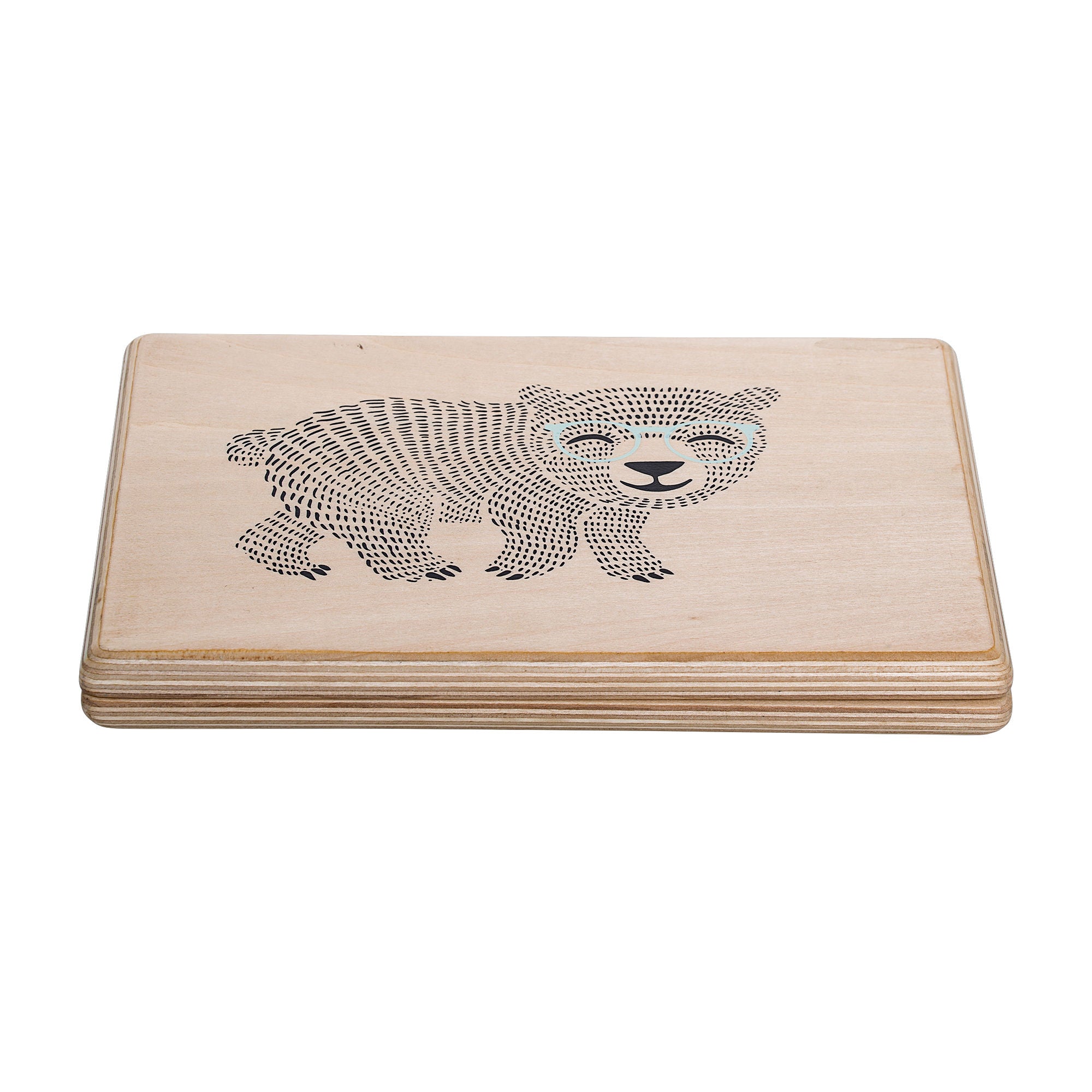 Bloomingville Mini Elena Spielzeugcomputer, Natur, FSC®100% Sperrholz