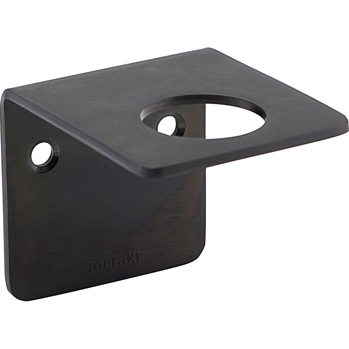 Wandbehang, gebürstetes schwarzes Finish