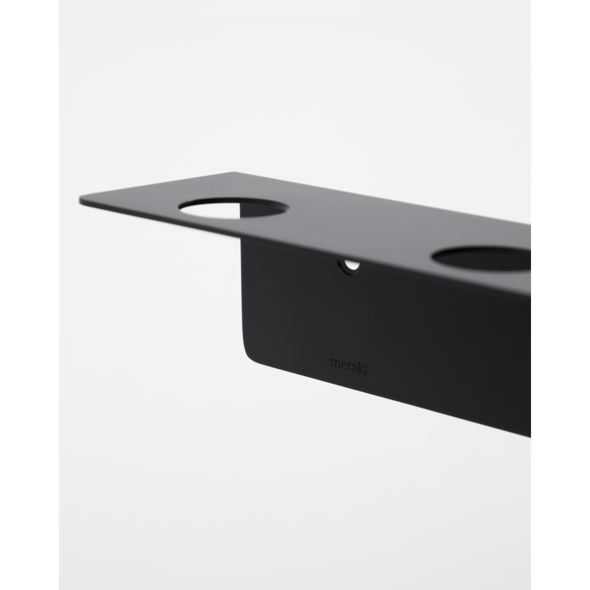 Flaschenaufhängung mit Haken, gebürstetem schwarzem Finish