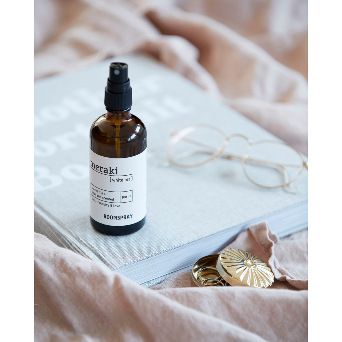 Zimmerspray, weißer Tee, braun