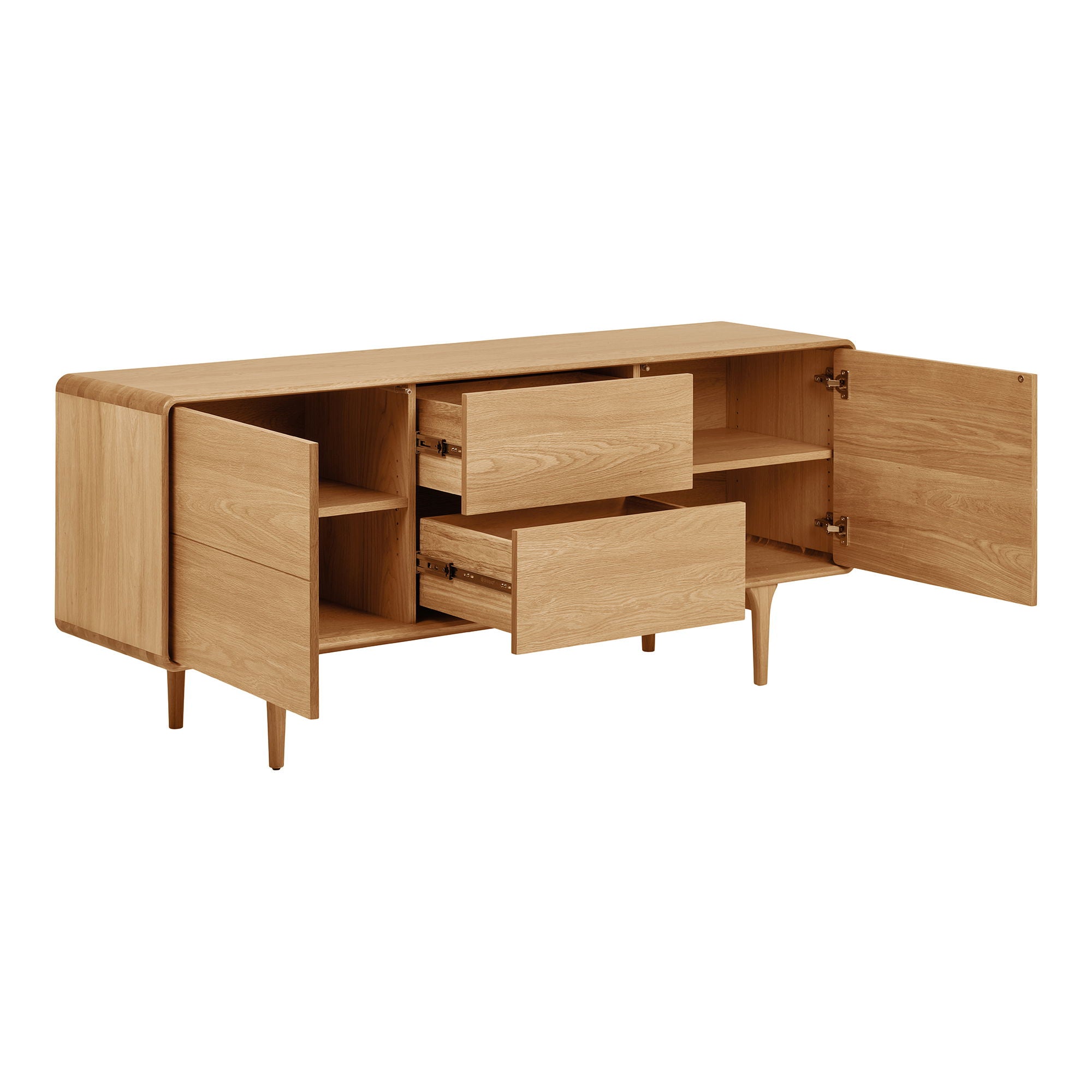Darwin Sideboard - Sideboard, Eiche 180x45x75 cm