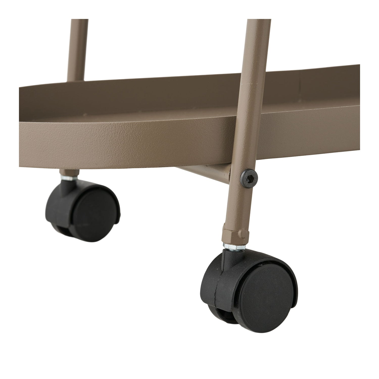 Empoli Bar Trolley - Bar Trolley, 2 Regale, Stahl, Brown 27,5 x 60 x 64 cm