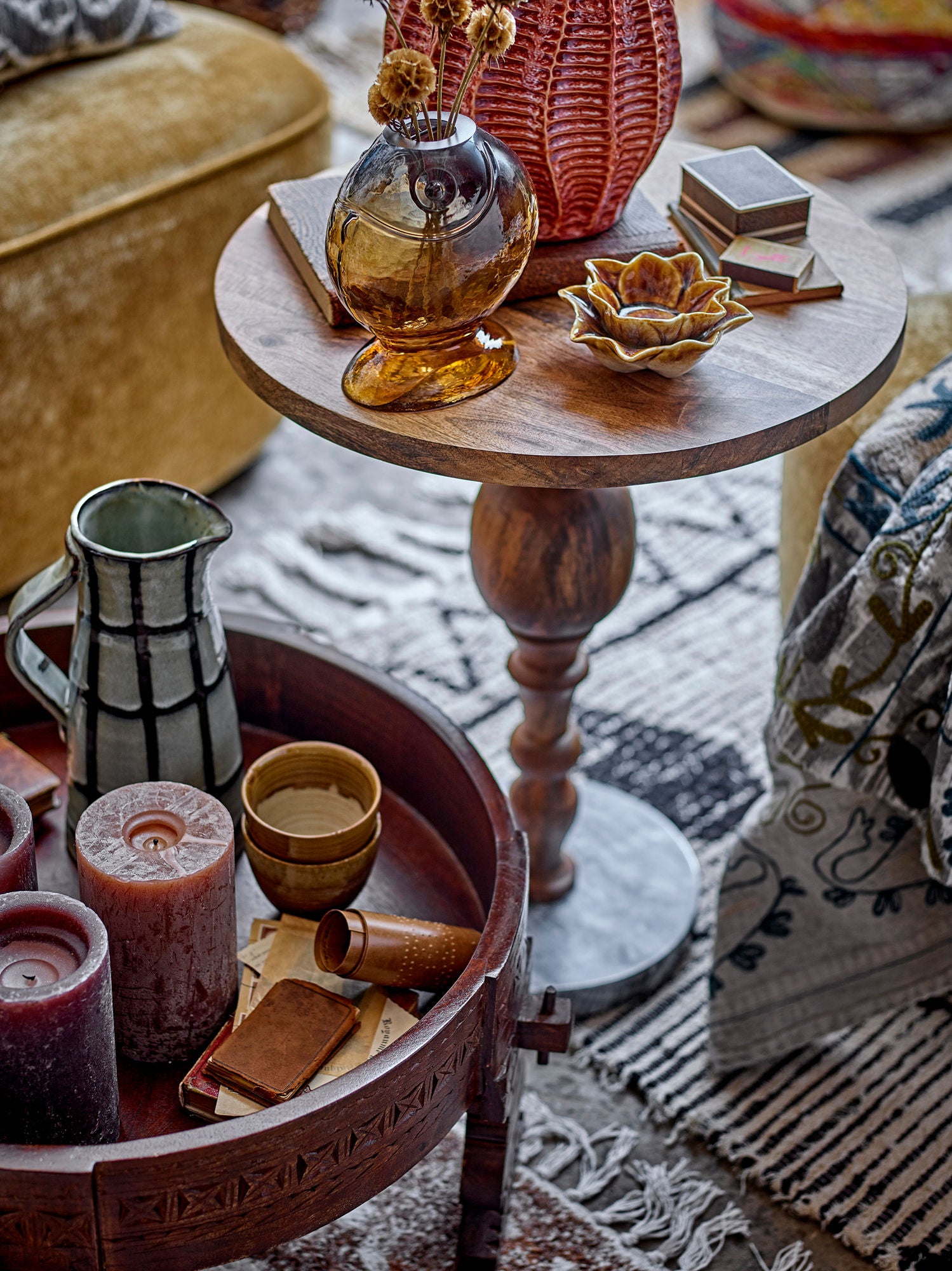 Kreative Sammlung Varga Vase, Gelb, Glas