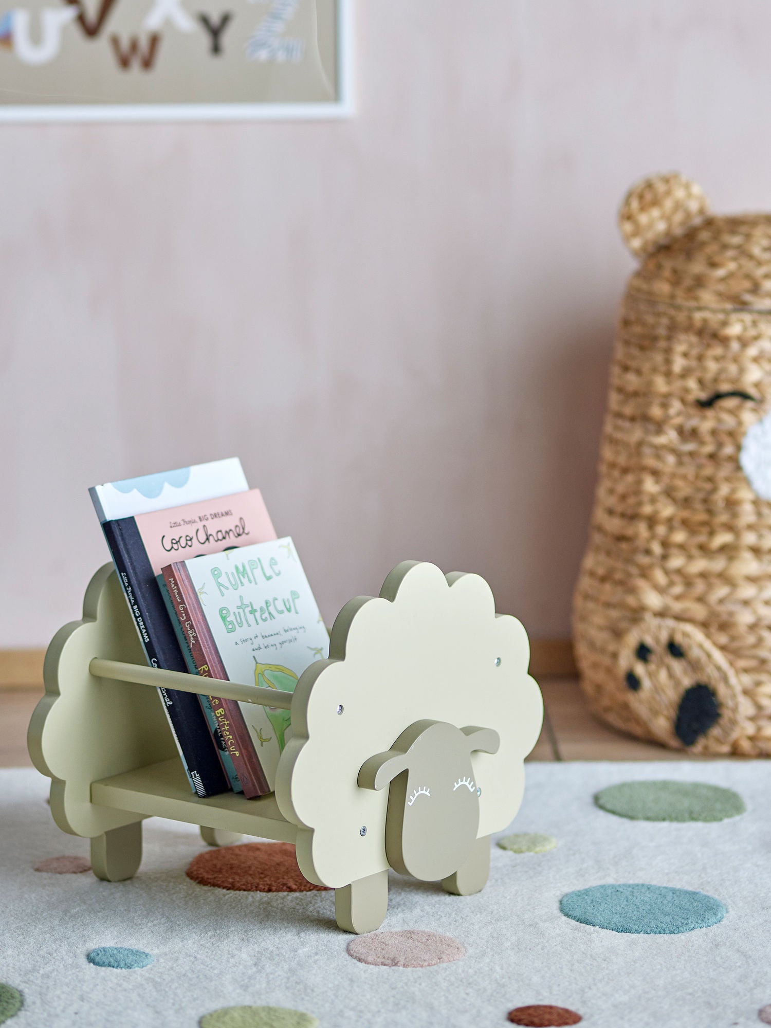 Bloomingville MINI Dolly Bücherregal, Grau, FSC®100 %, MDF