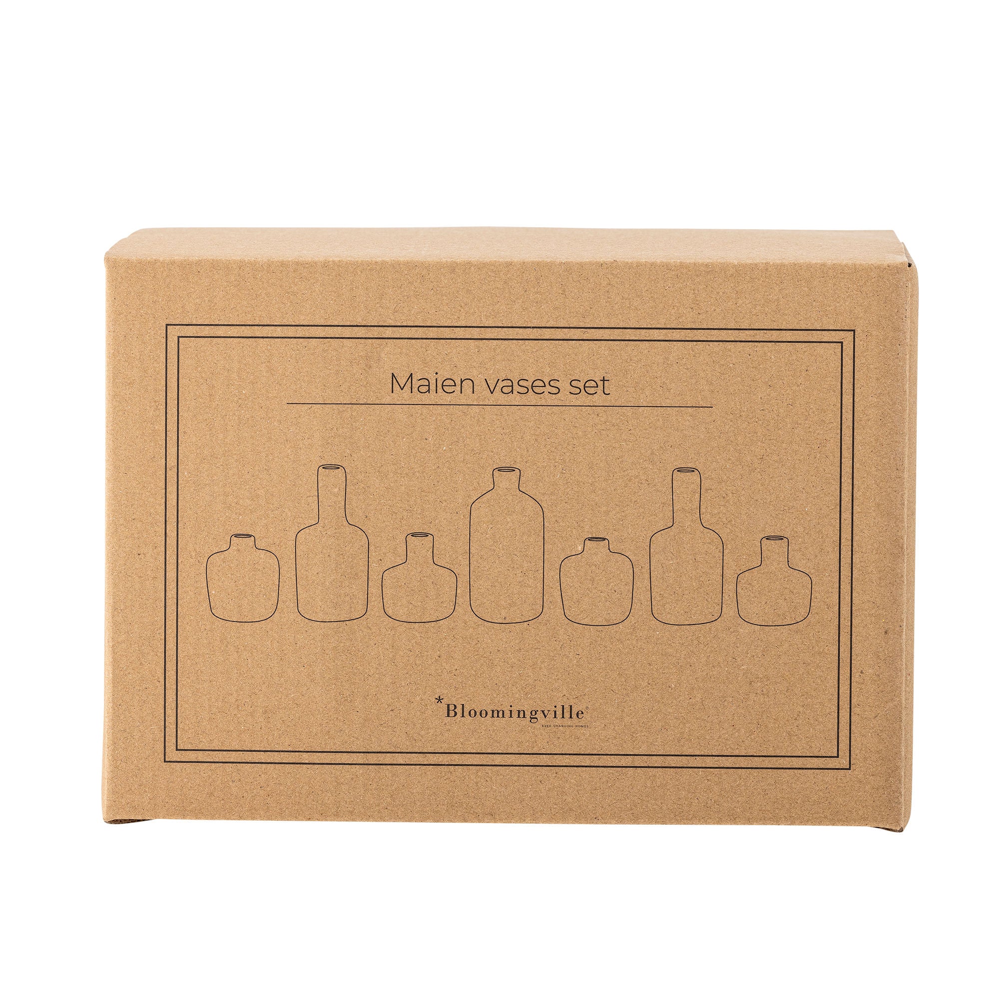 Bloomingville Maien Vase, Brown, Steinzeug