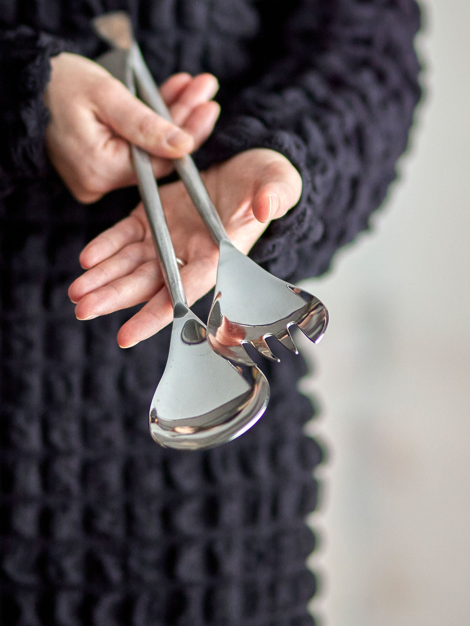 Bloomingville Kinnie Salat Set, Silber, Edelstahl