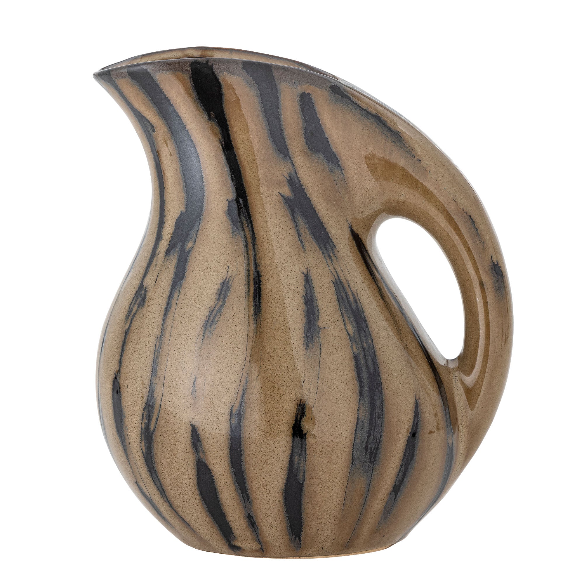 Bloomingville Coy Pitcher, Brown, Steinzeug