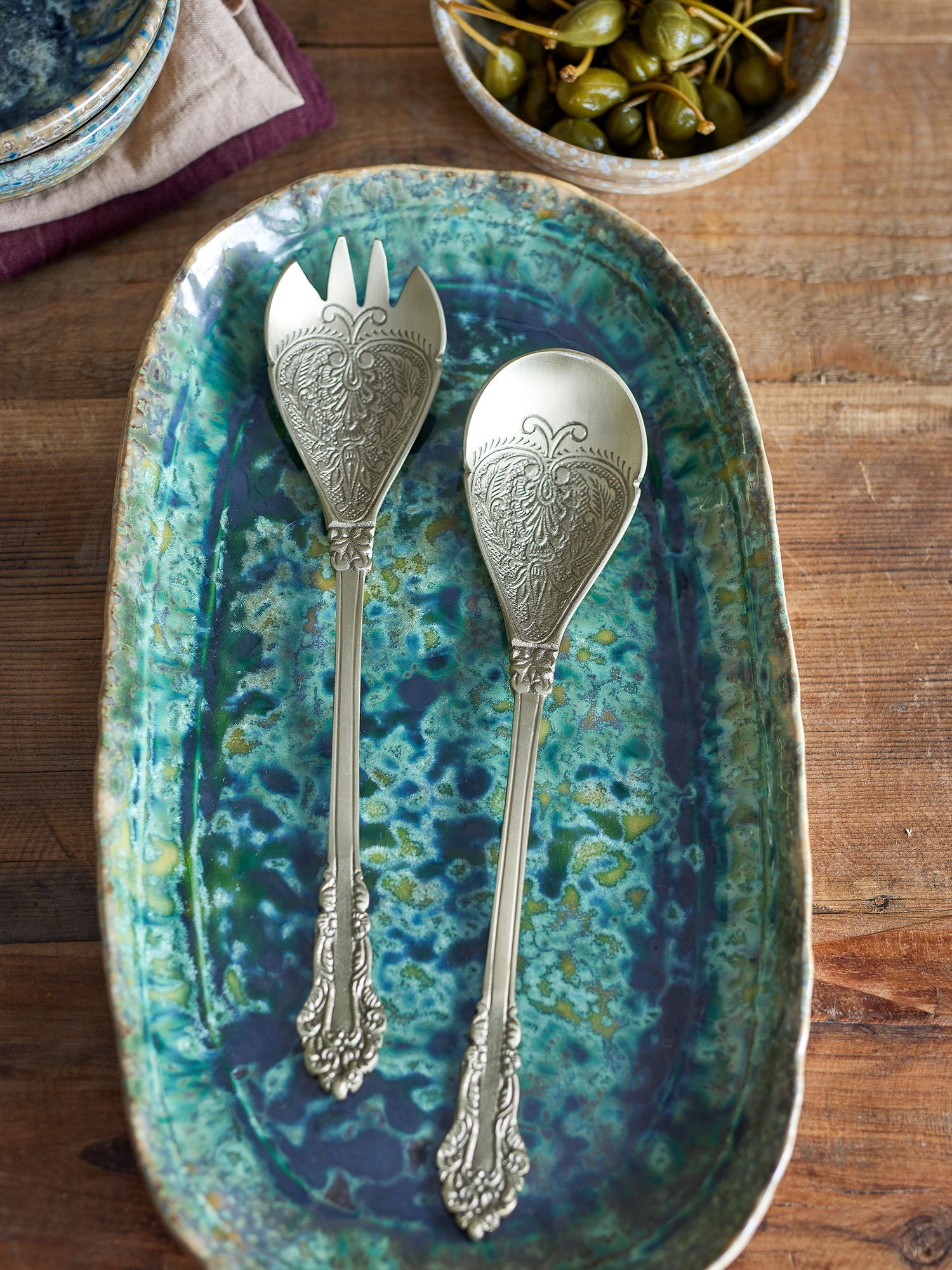Bloomingville Kalima Salat Set, Messing, Messing