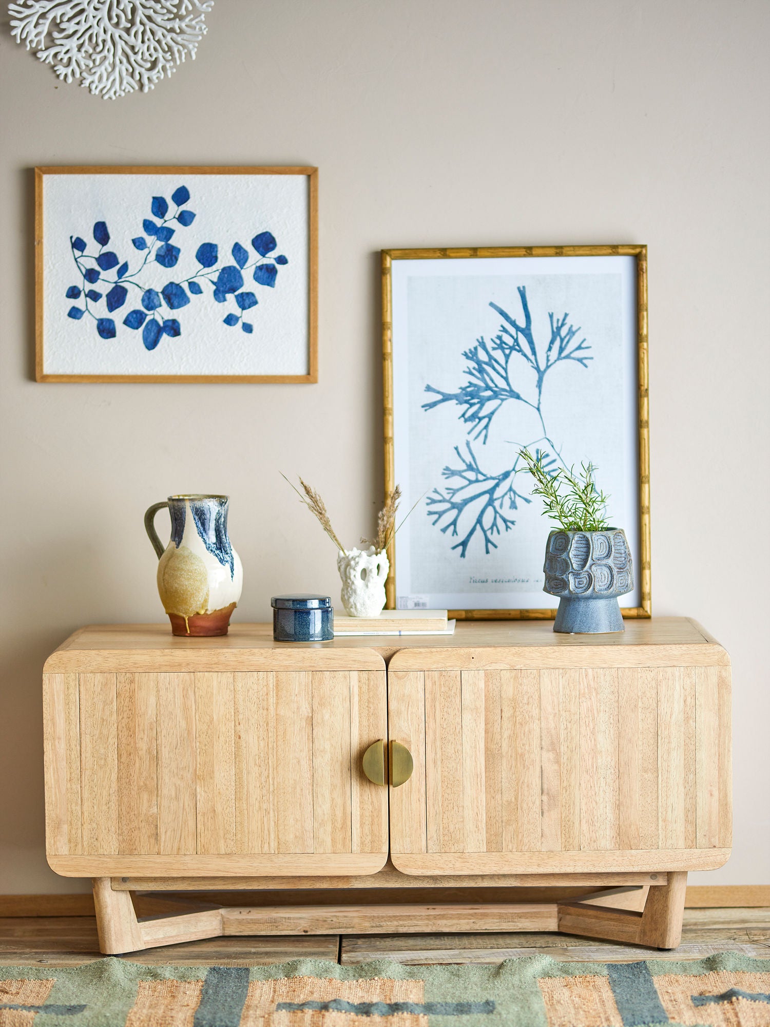 Kreative Sammlung Serrone Schrank, Natur, Gummiholz