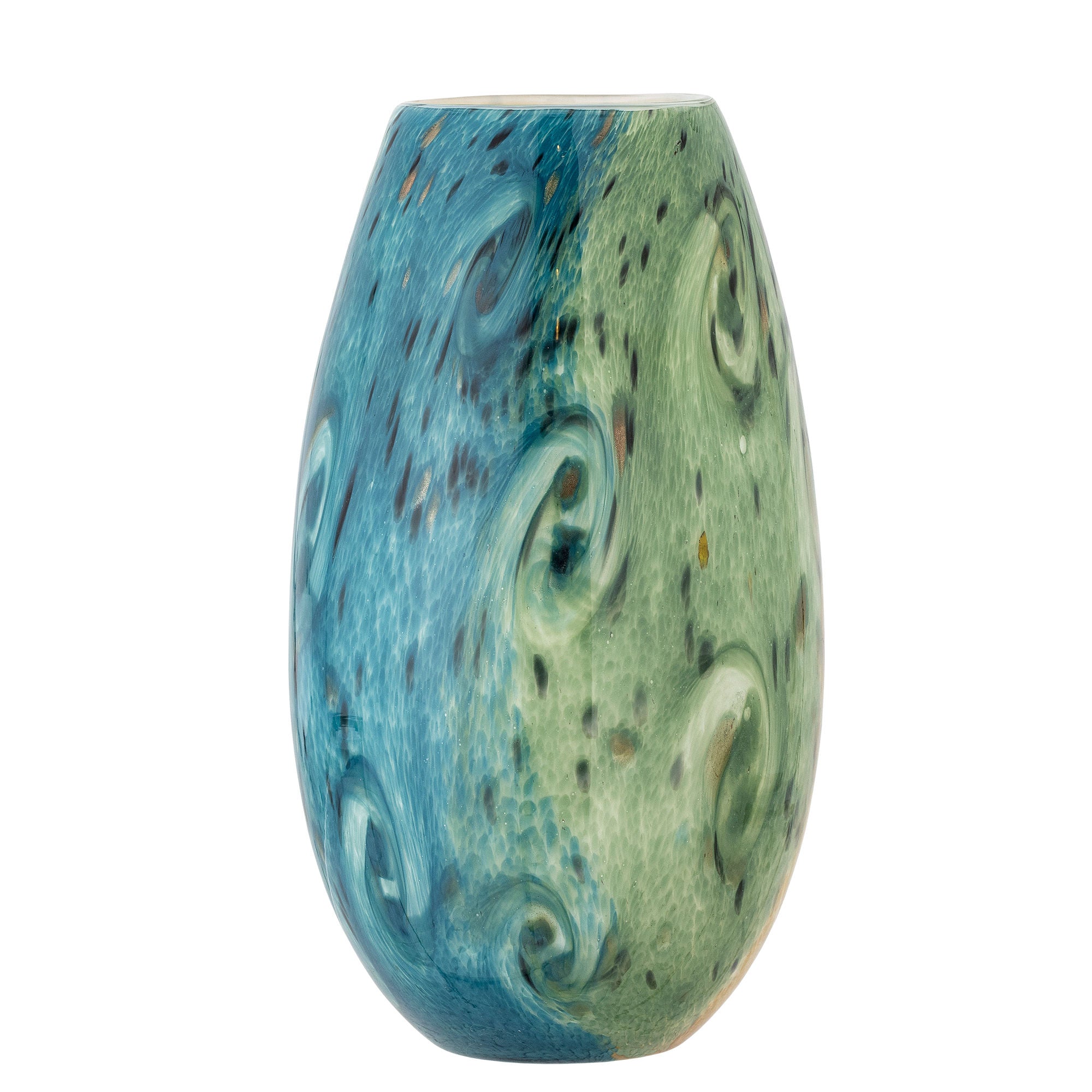 Kreative Sammlung Kalian Vase, Blau, Glas