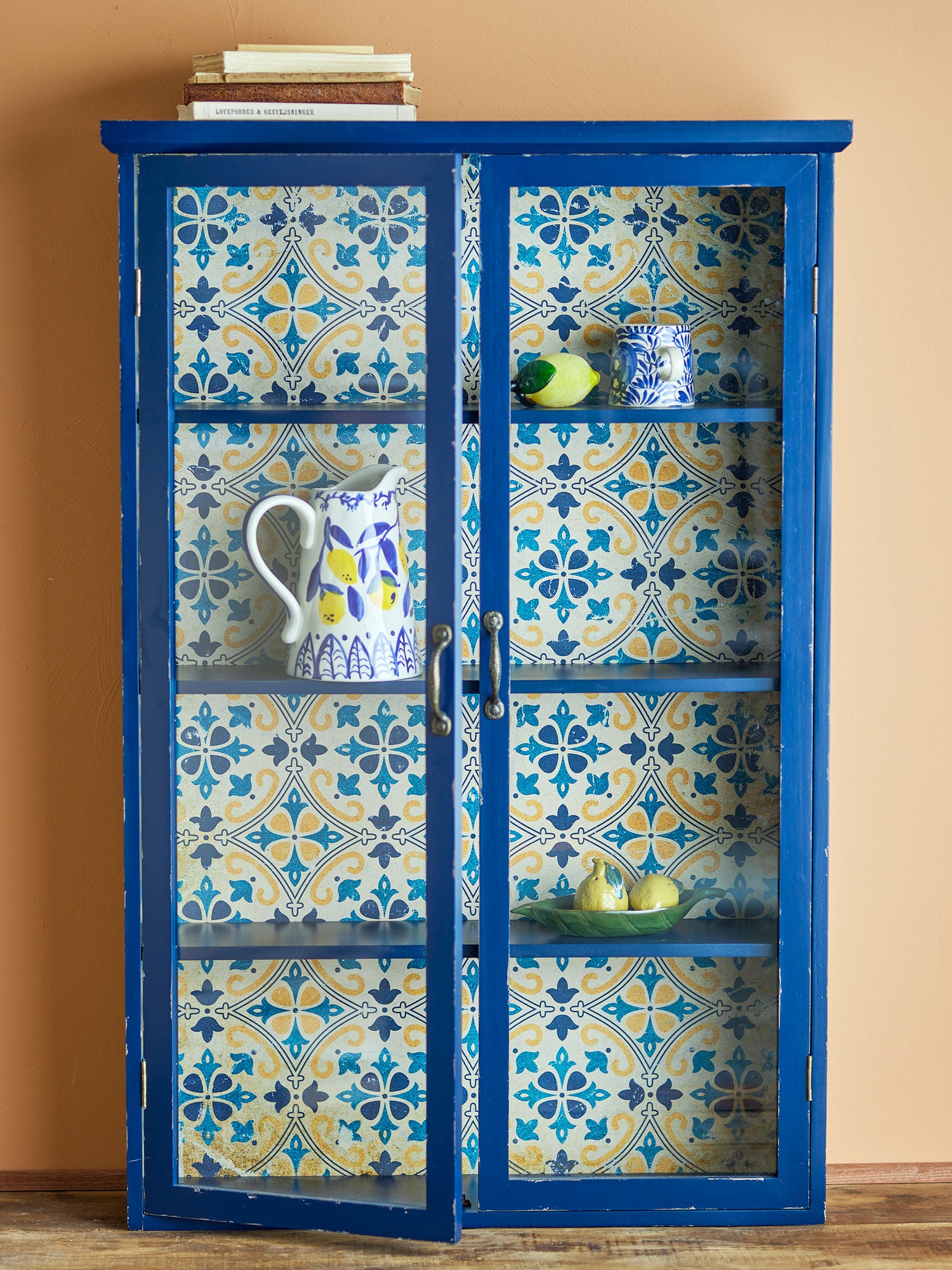 Kreative Kollektion Hazem Schrank, Blau, Kiefer