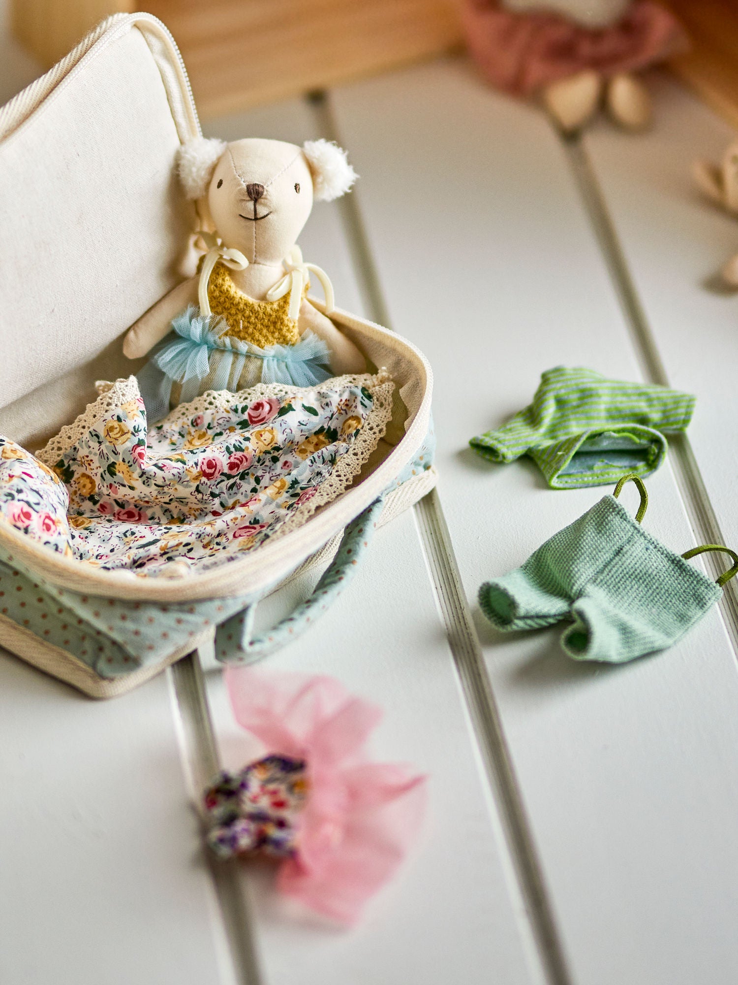 Bloomingville Mini Lara Puppe, Brown, Polyester