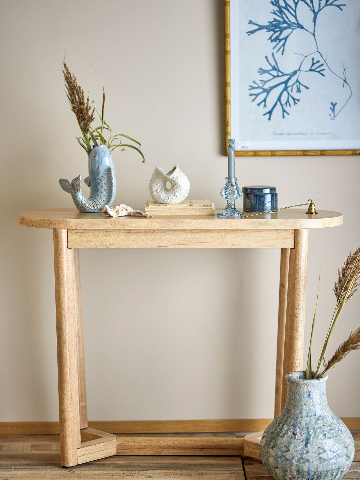 Creative Collection Serrone Konsolentabelle, Natur, Gummibaum