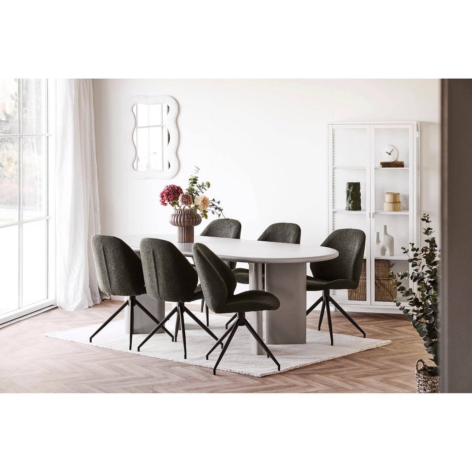 Bosaro Mirror - Mirror, Teddy, Weiß 80x54 cm