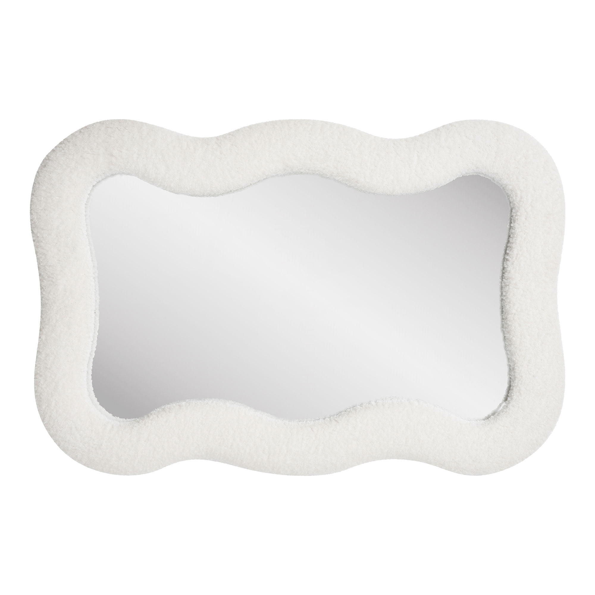Bosaro Mirror - Mirror, Teddy, Weiß 80x54 cm