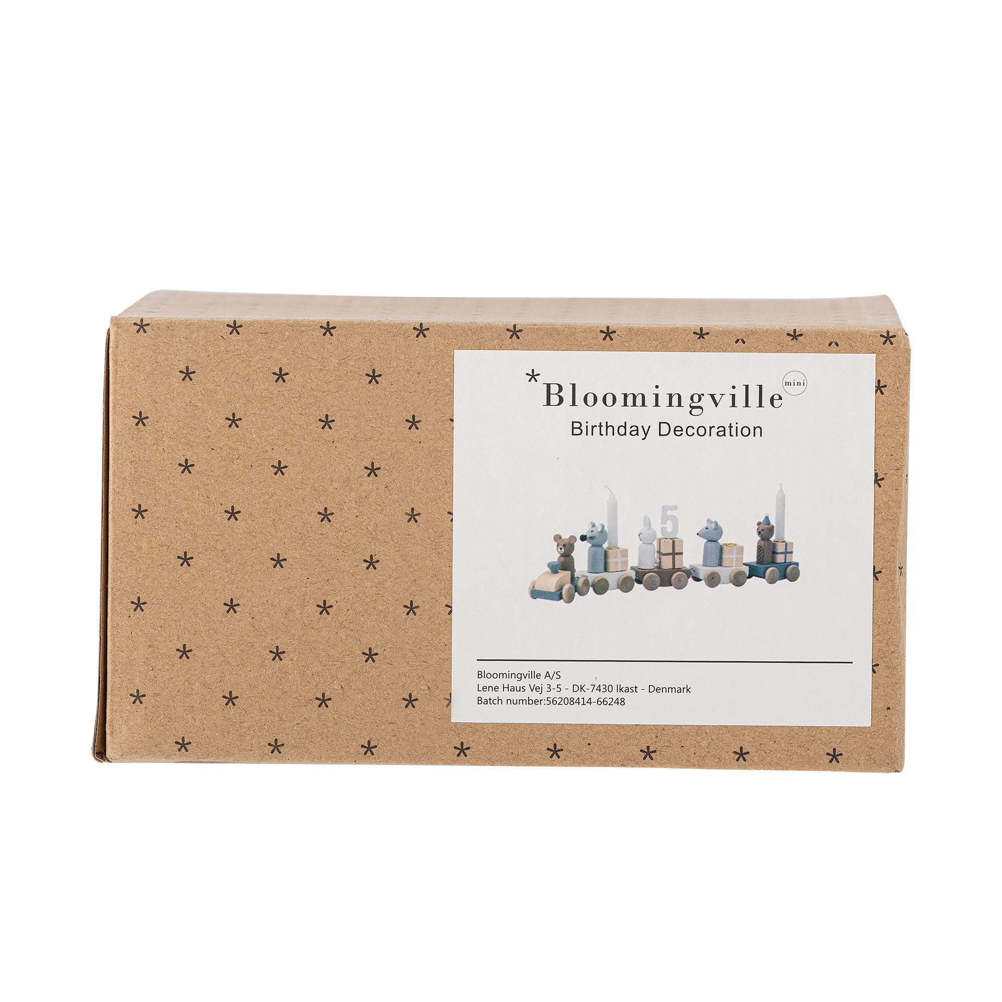 Bloomingville Mini Junaid Geburtstagdekoration, Brown, FSC®100%, MDF