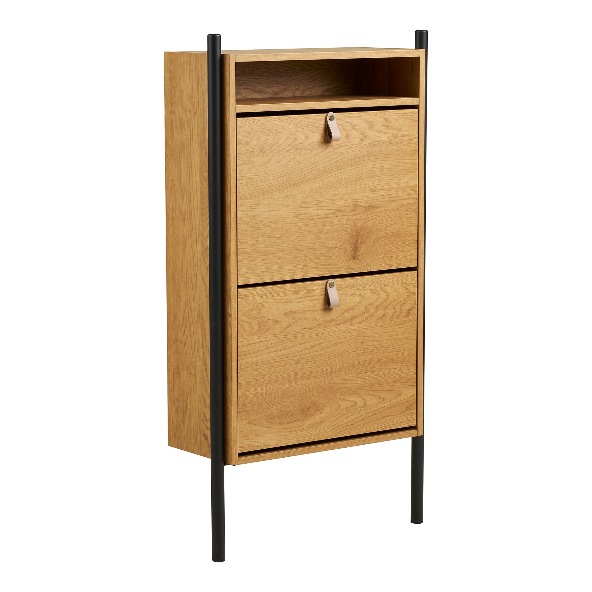 BARCO -Schuhschrank - Schuhschrank, Eichenholz -Look 62x26x118 cm