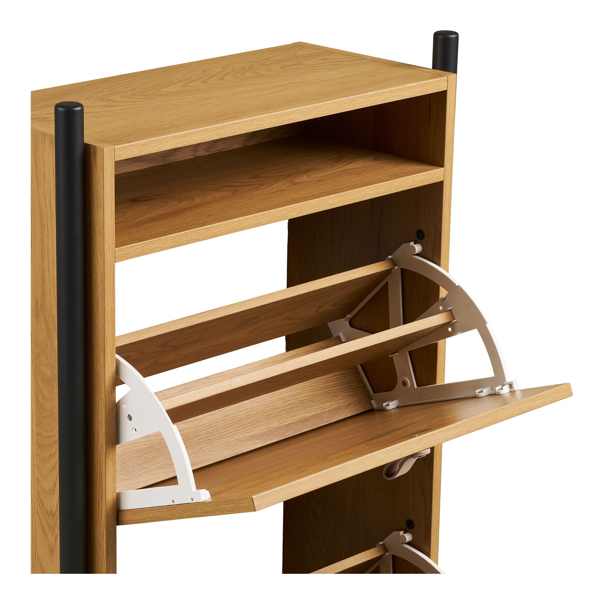 BARCO -Schuhschrank - Schuhschrank, Eichenholz -Look 62x26x118 cm