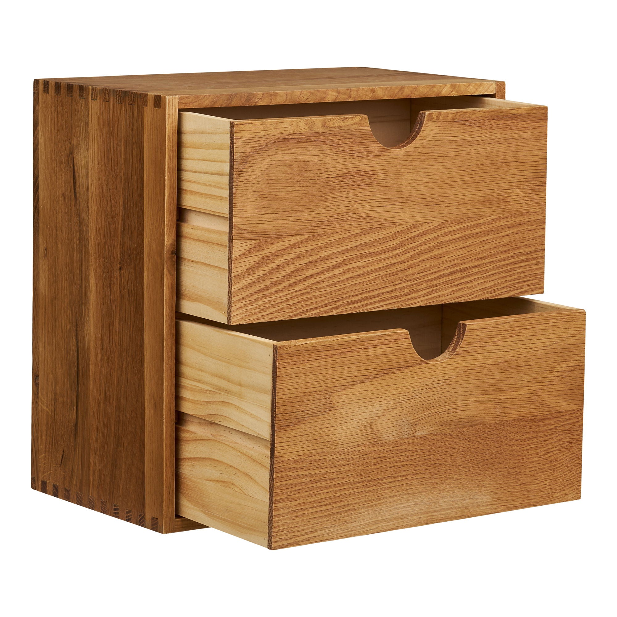 Townsville -Wandregal mit Schubladen - Wandregal mit Schubladen, Oak 18x30x30 cm