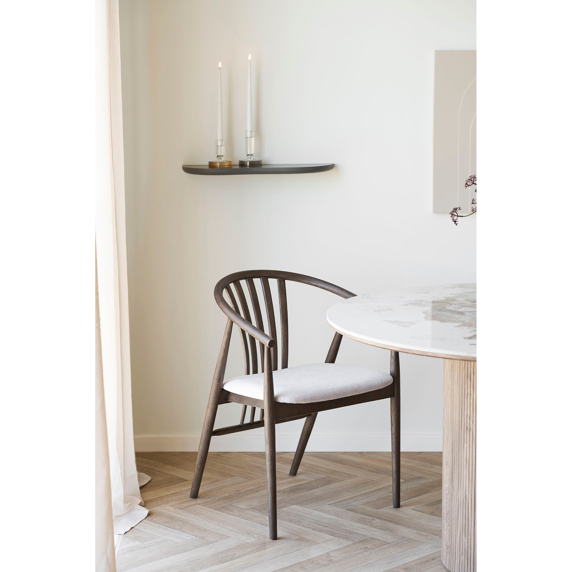 Botta -Wandregal - Wandregal, braun 57x19x2,5 cm
