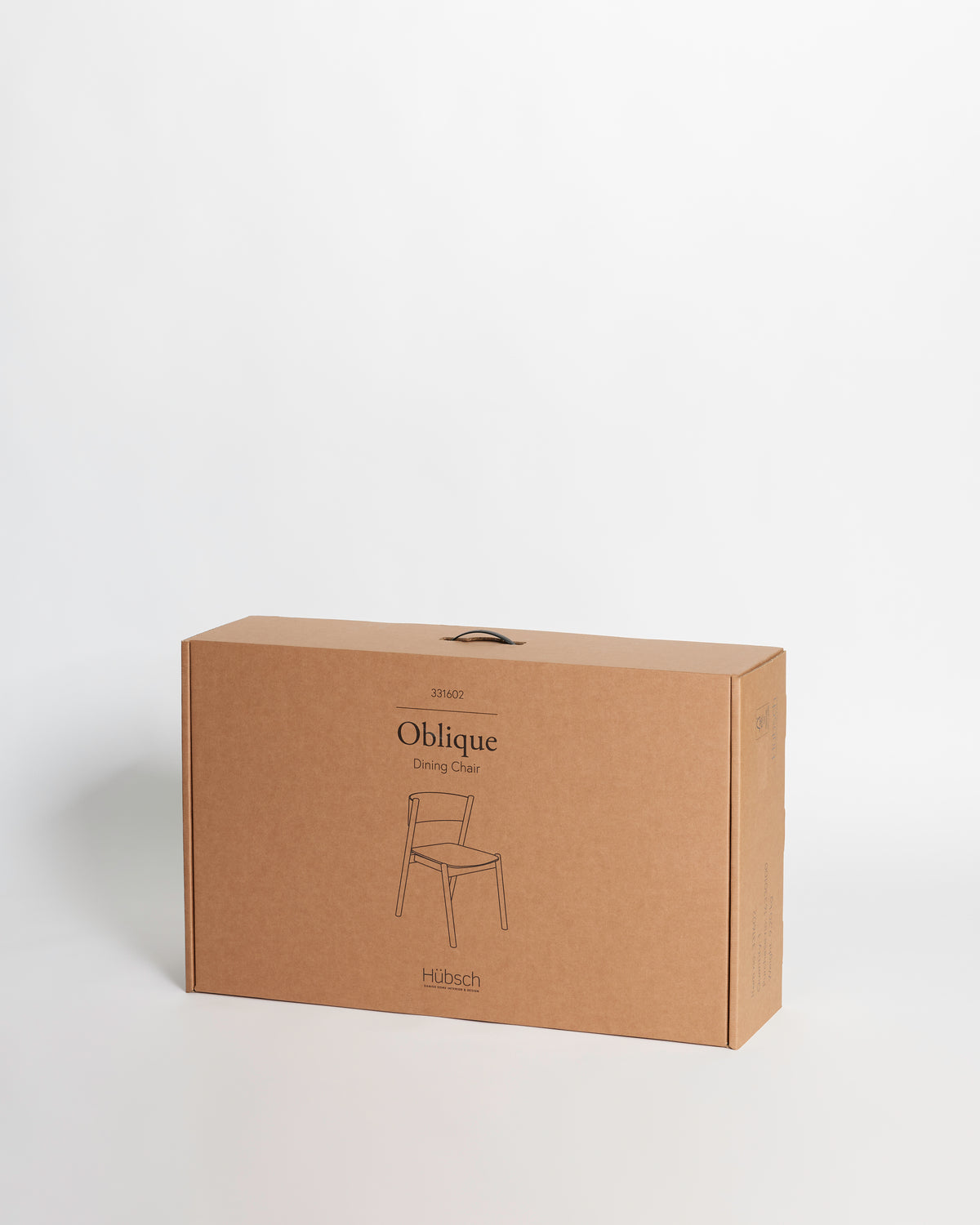 Oblique Esszimmerstuhl Braun - 55x51xh80cm
