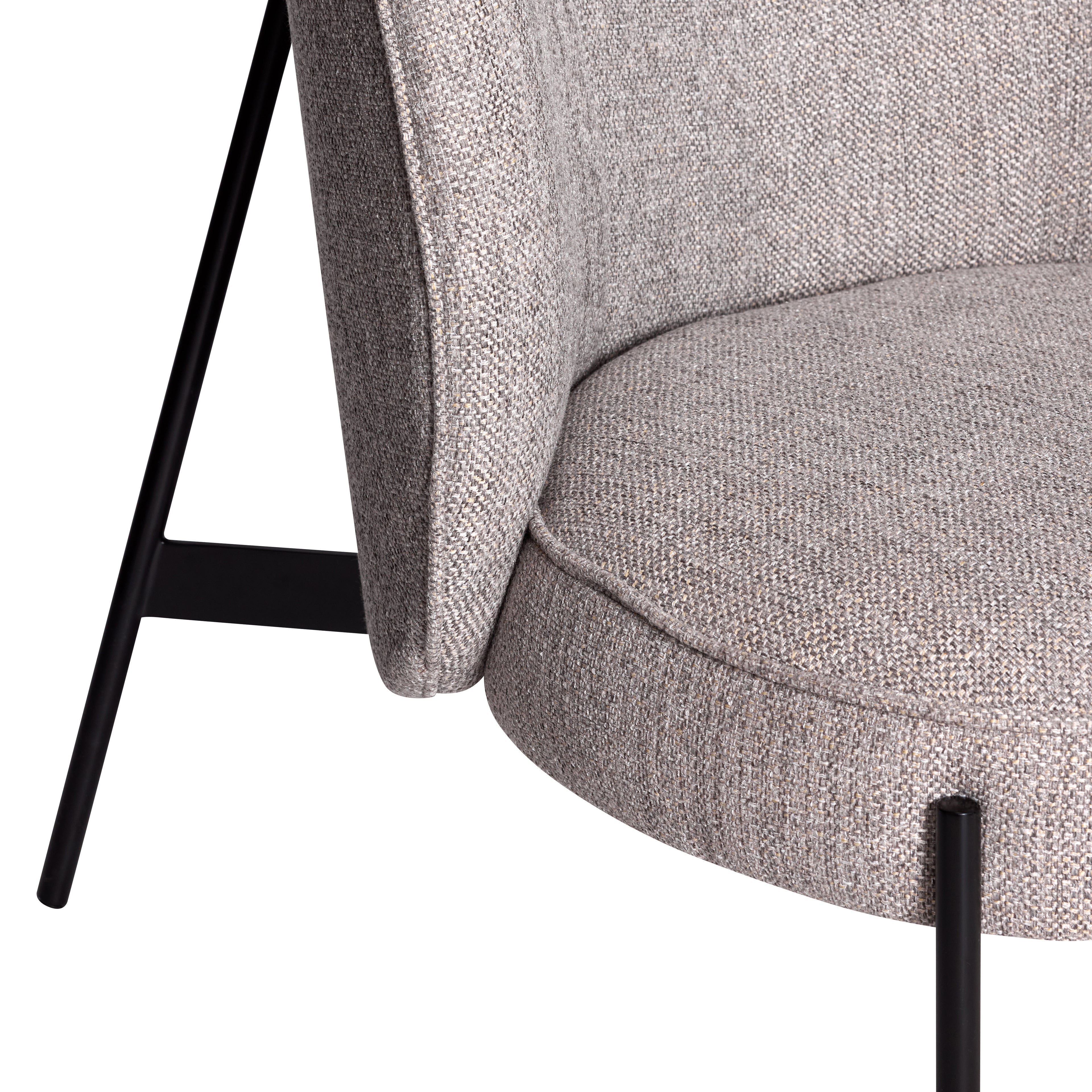Area Lounge-Sessel Hellgrau - 85x82xH102cm
