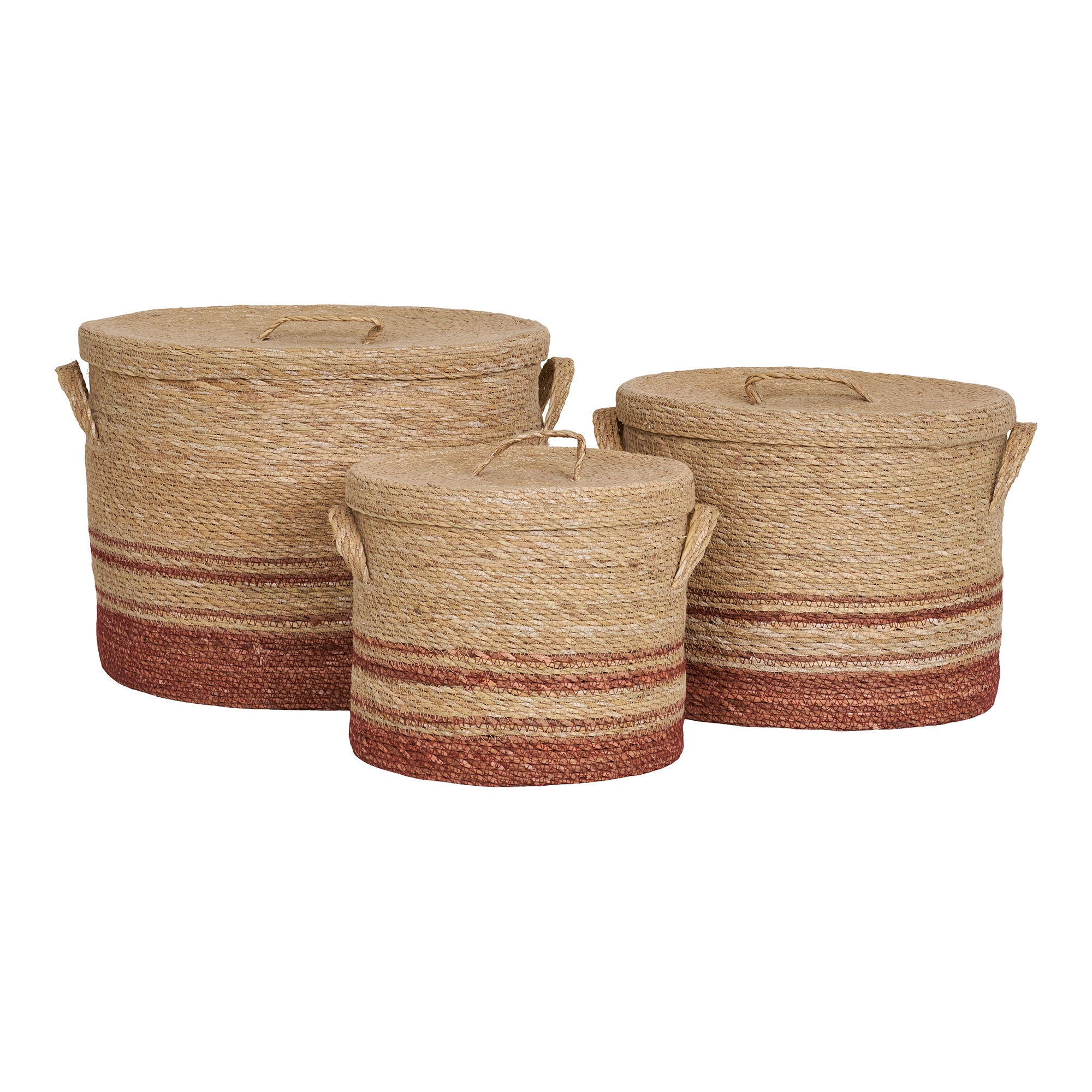 Kurve, Seegras, Natur/brauner 3 -Set von 3