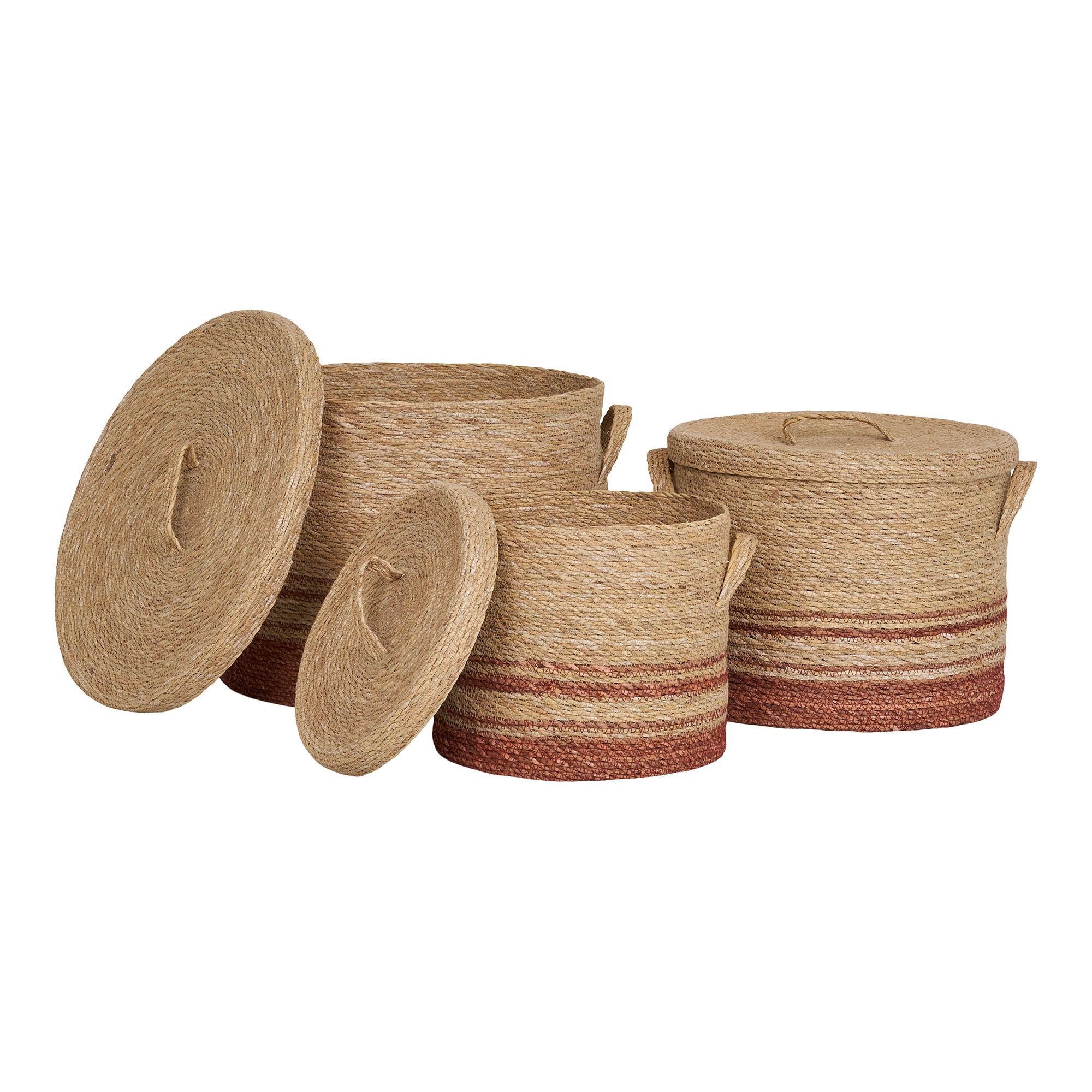 Kurve, Seegras, Natur/brauner 3 -Set von 3
