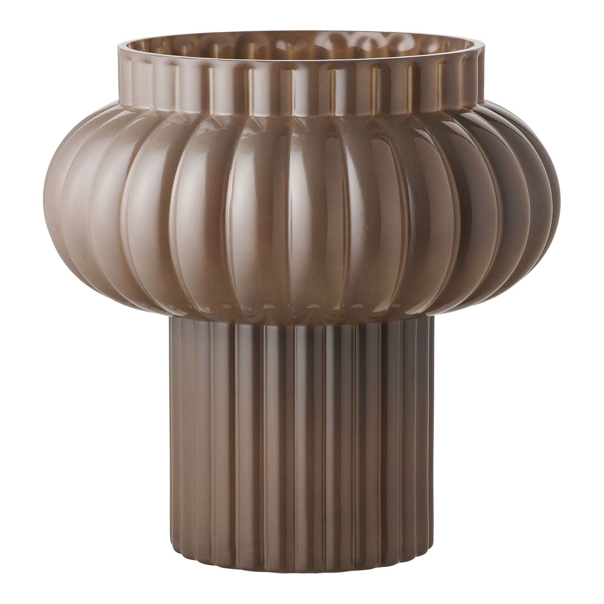 Vase - Vase, Mundglas, braun Ø27x27 cm