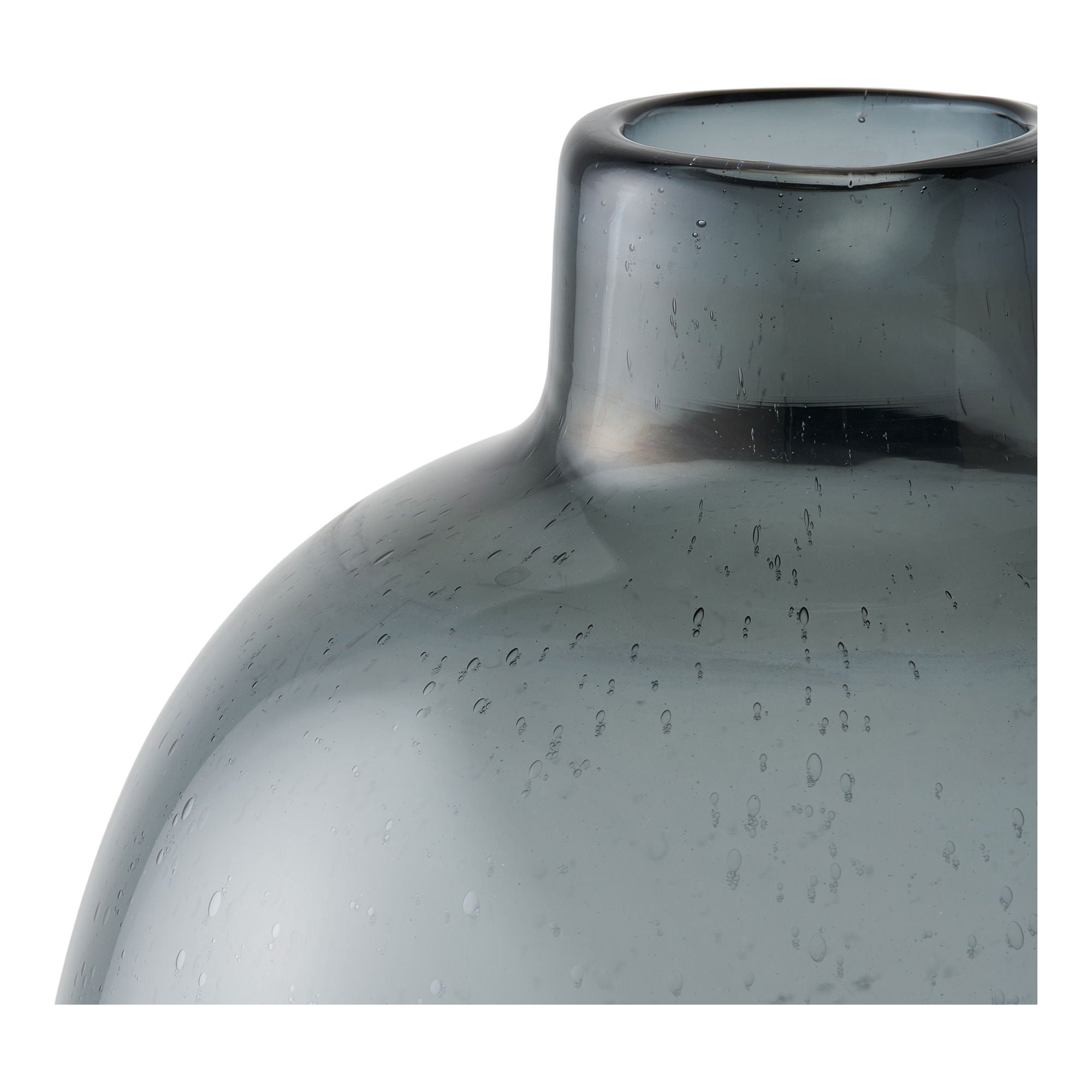 Vase - Vase, Glas, geräucherter schwarz Ø23x35 cm