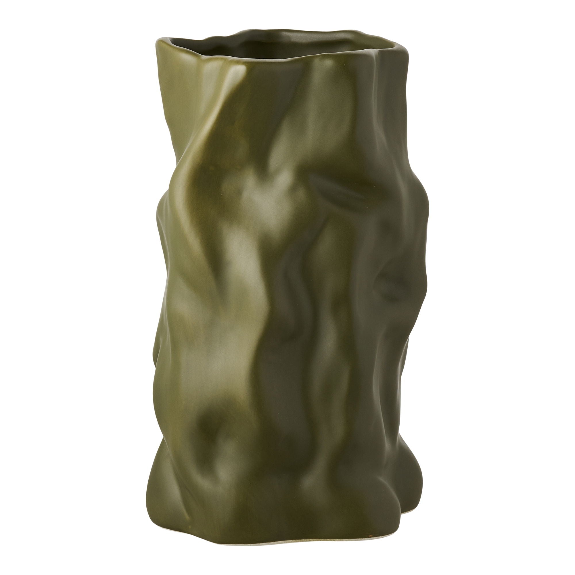 Vase - Vase, Keramik, Grün Ø15x25,5 cm