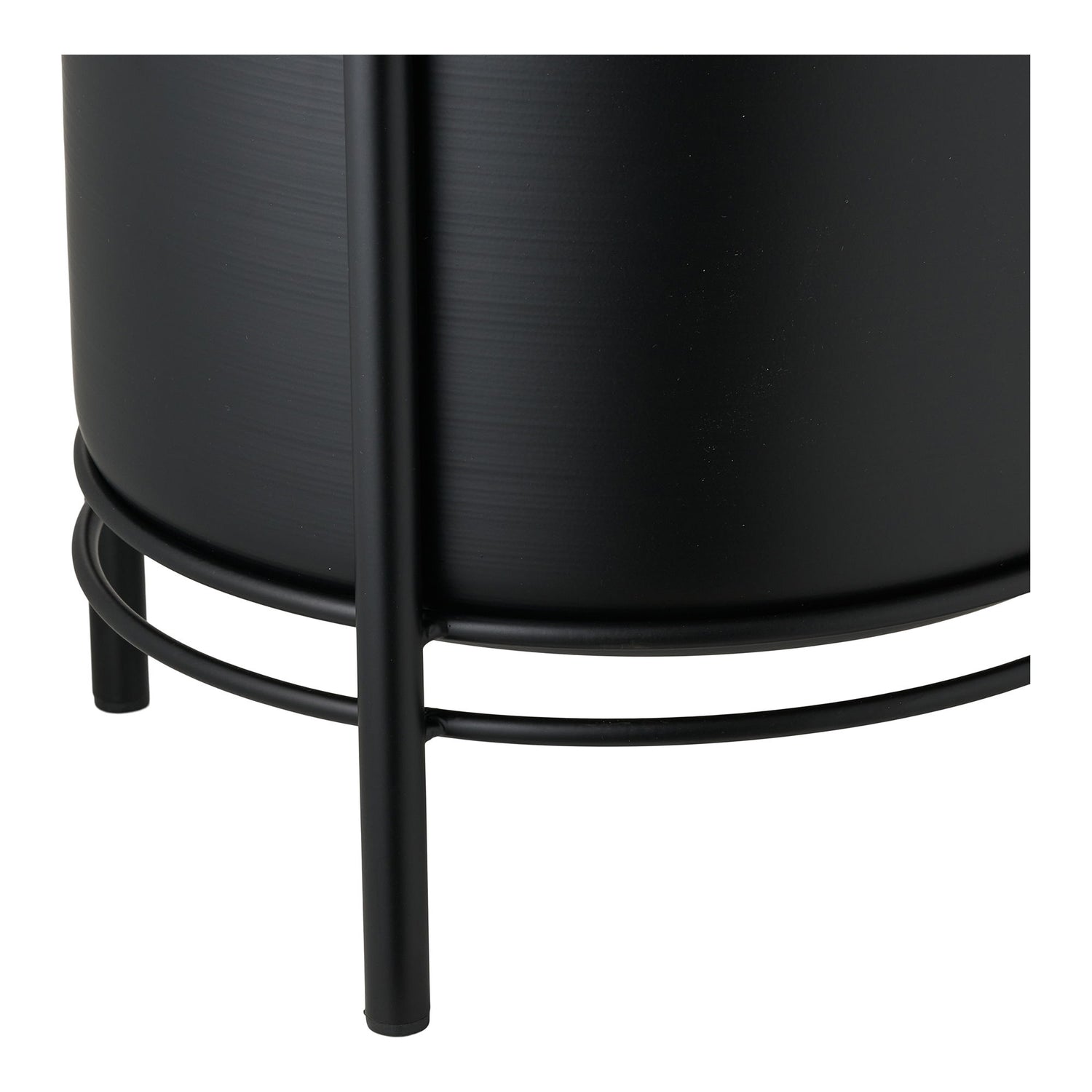 Kräutertopf - Kräutertopf, Stahl, schwarzer Set von 2