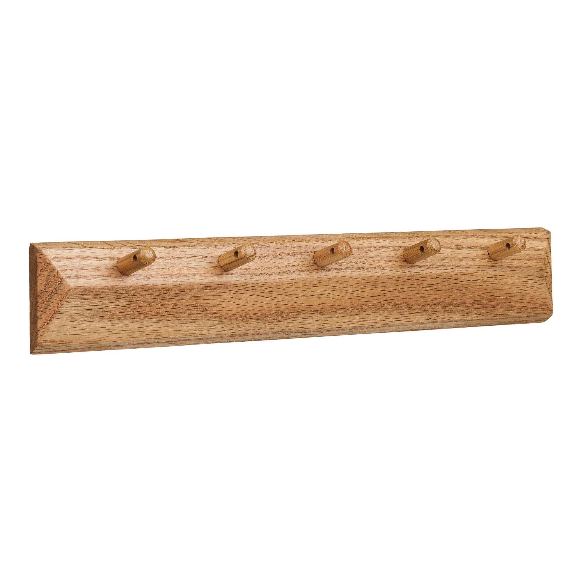 Barco -Haken mit 5 Haken - Haken mit 5 Haken, Eiche 50x8,5 cm