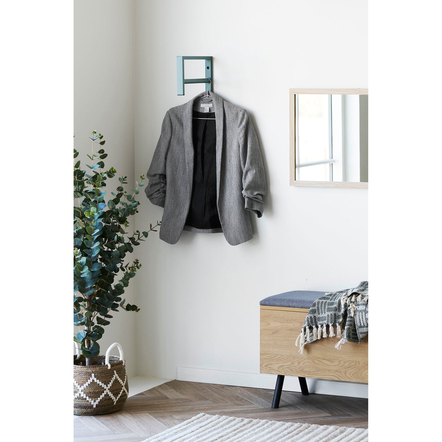 Trento -Kleidungsständer - Kleidungsständer, Metall, grün 3x30x82 cm