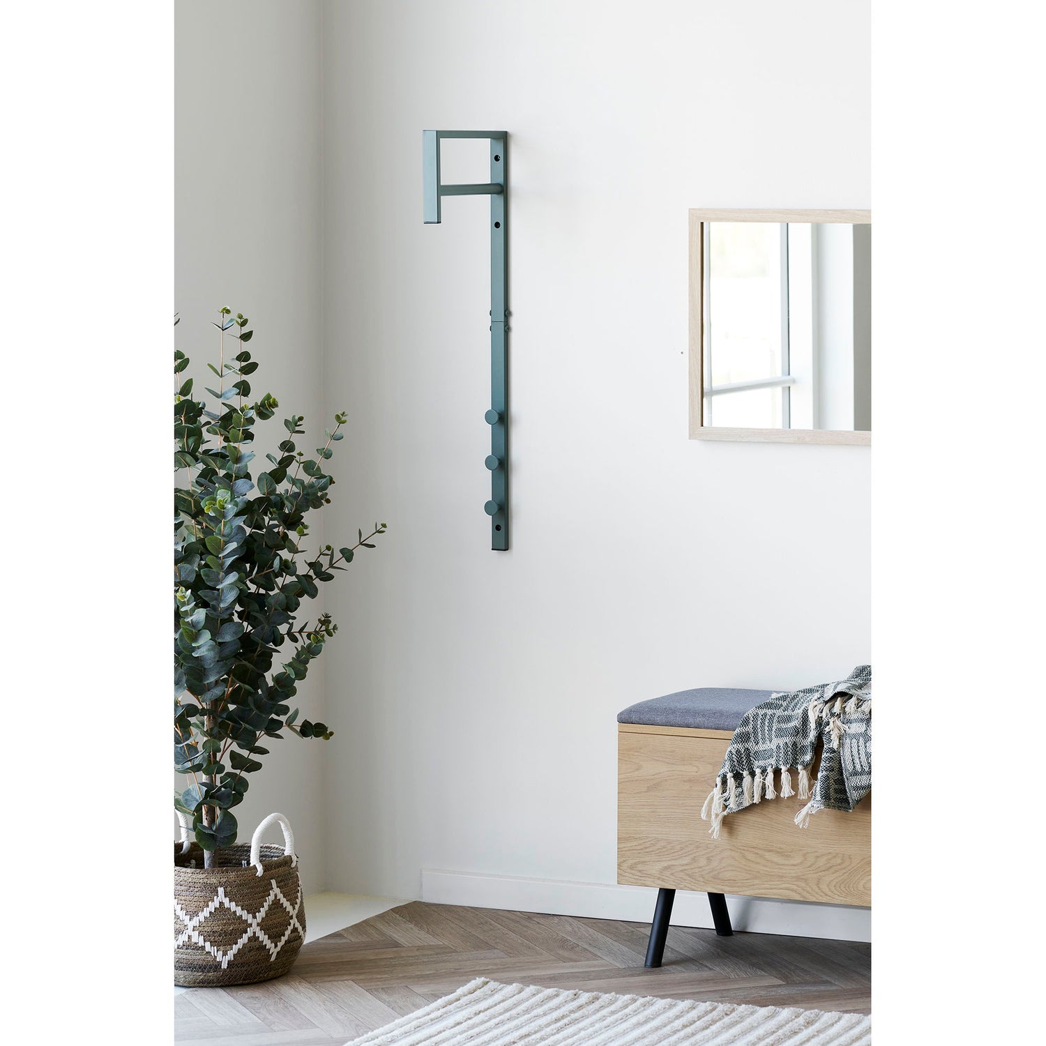 Trento -Kleidungsständer - Kleidungsständer, Metall, grün 3x30x82 cm