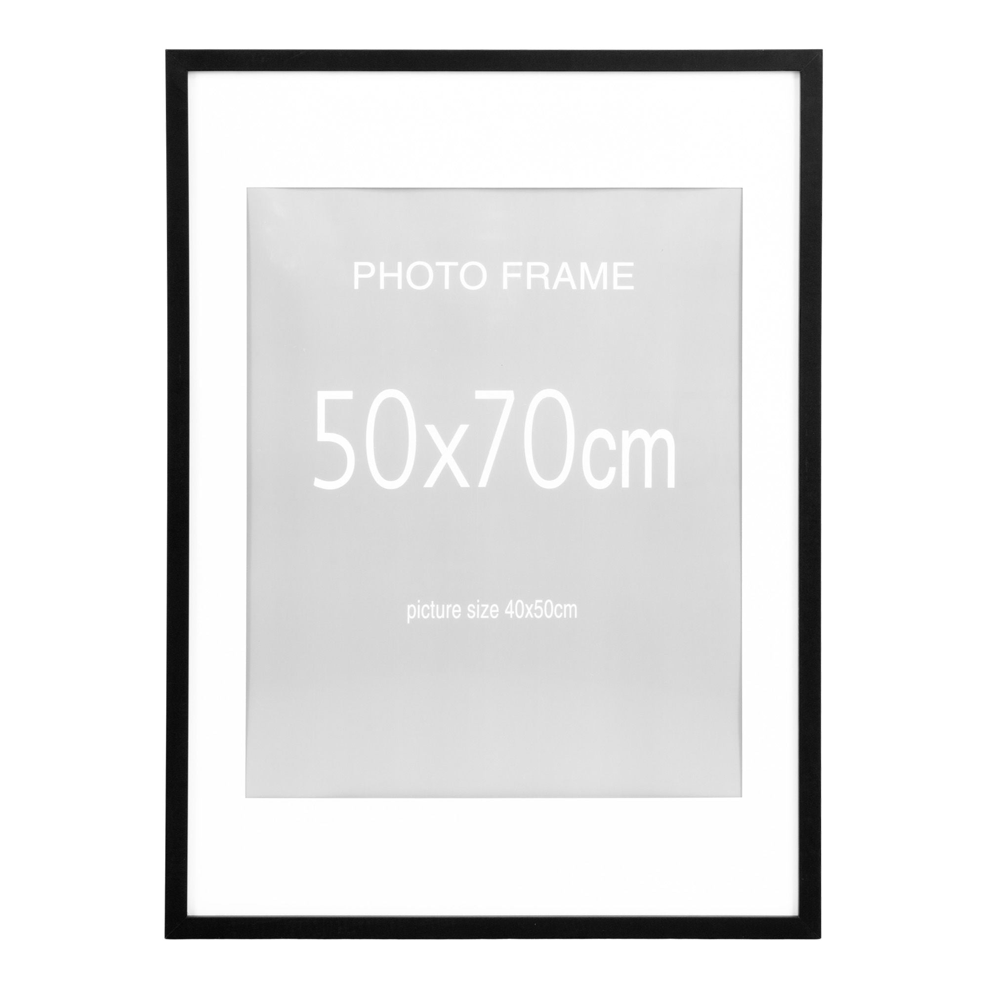 Marbella Frame Display - Frame Display, 7 PCs. Schwarz und 8 PCs. Natur 50x70 cm