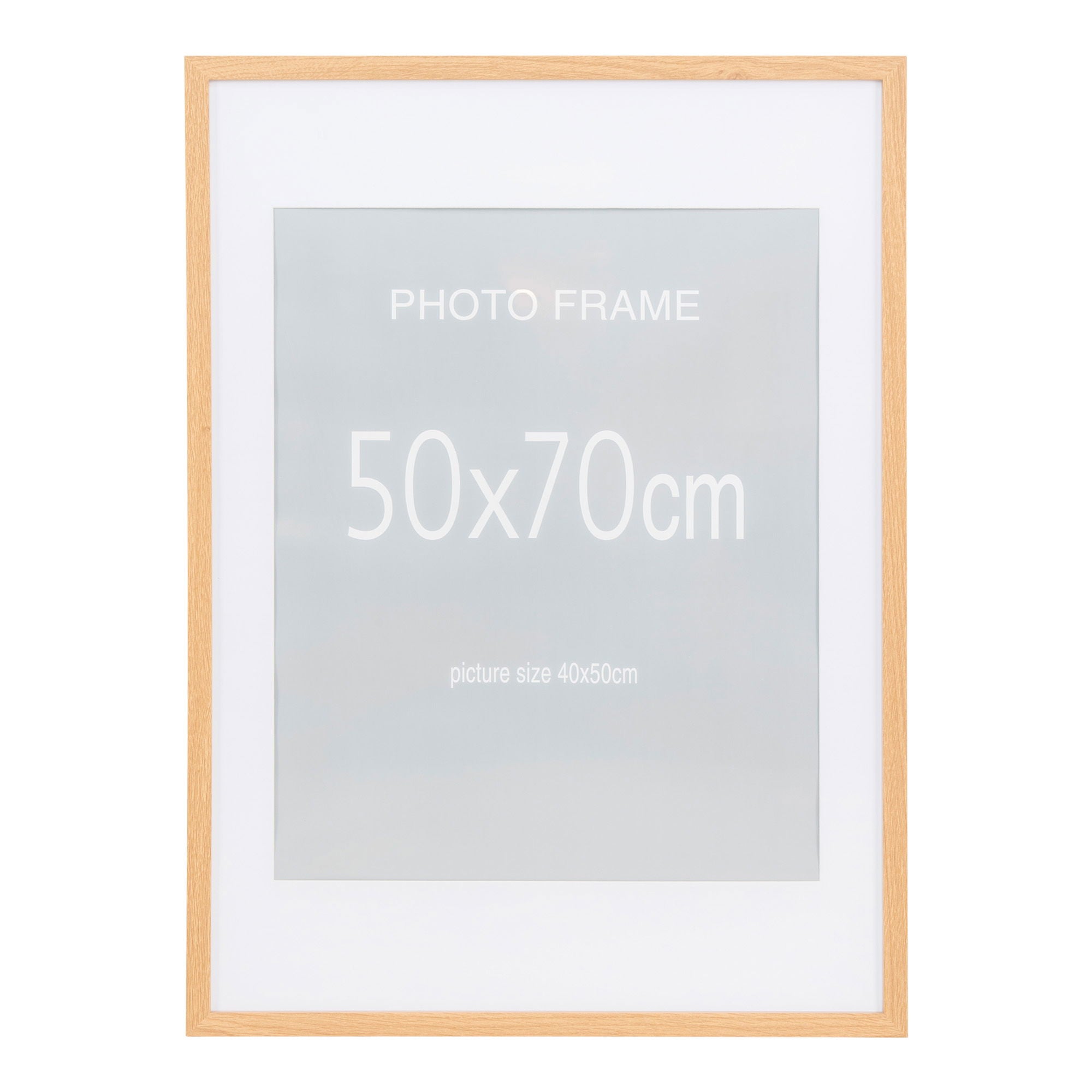 Marbella Frame Display - Frame Display, 7 PCs. Schwarz und 8 PCs. Natur 50x70 cm