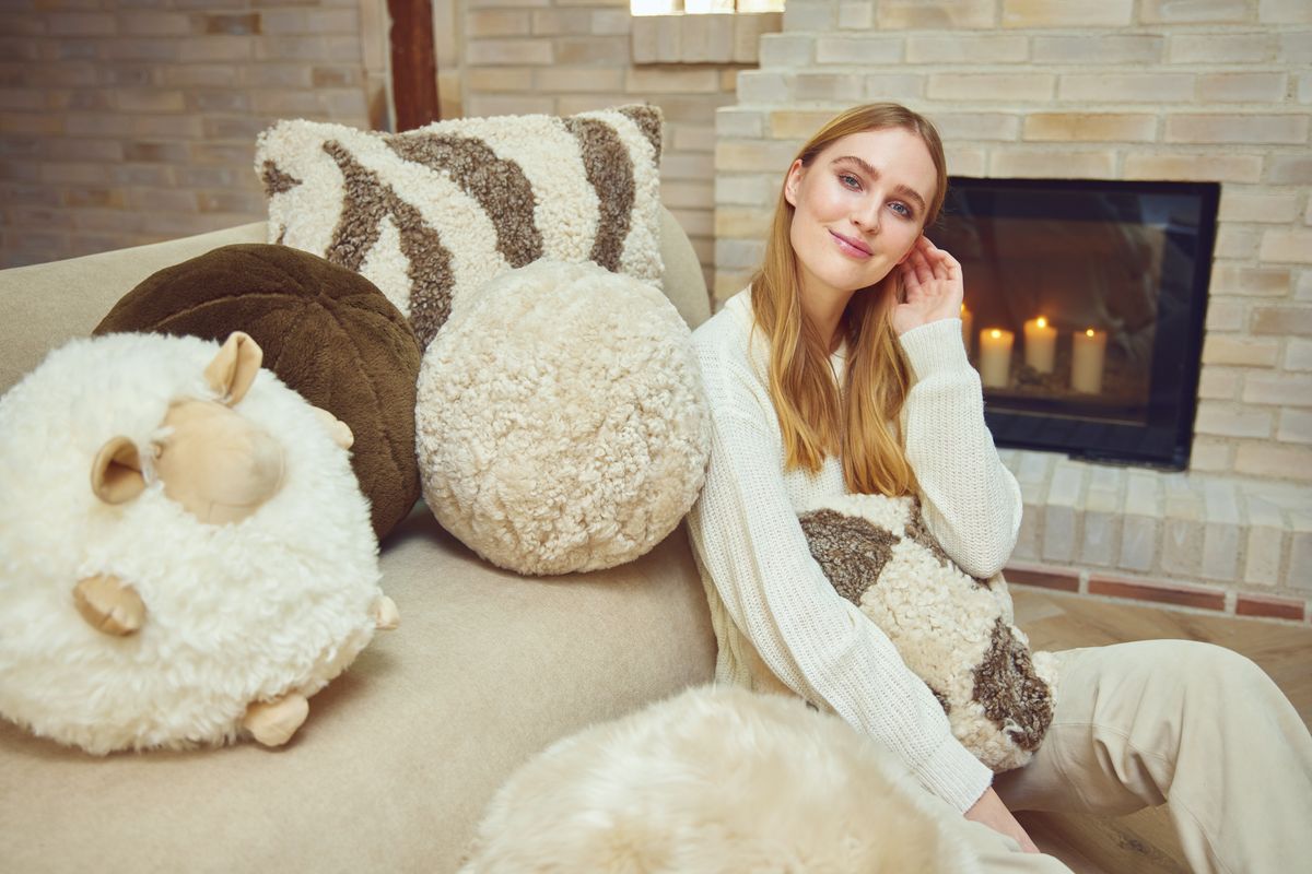 Süßes Schafkissen | Ø26 cm