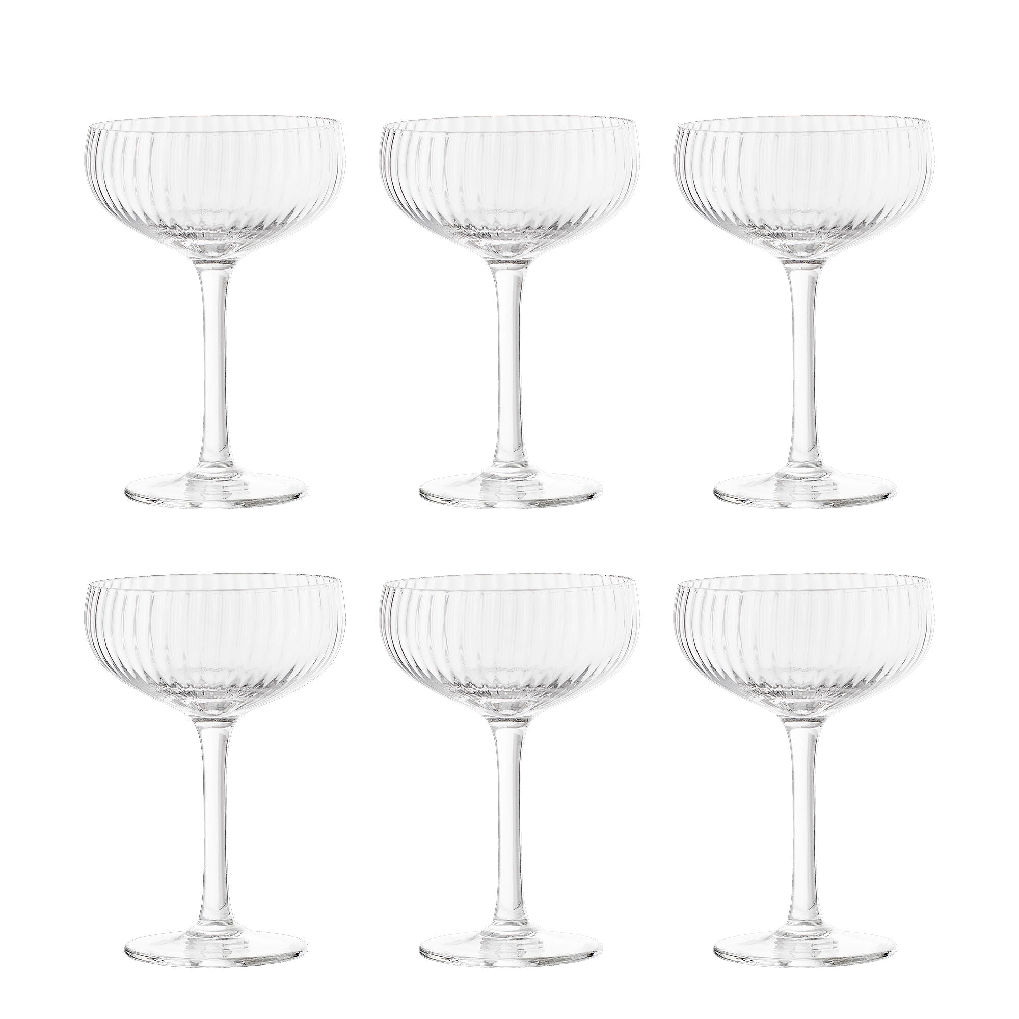 Bloomingville Astrid Champagnerglas, Multipak, bereit, Glas