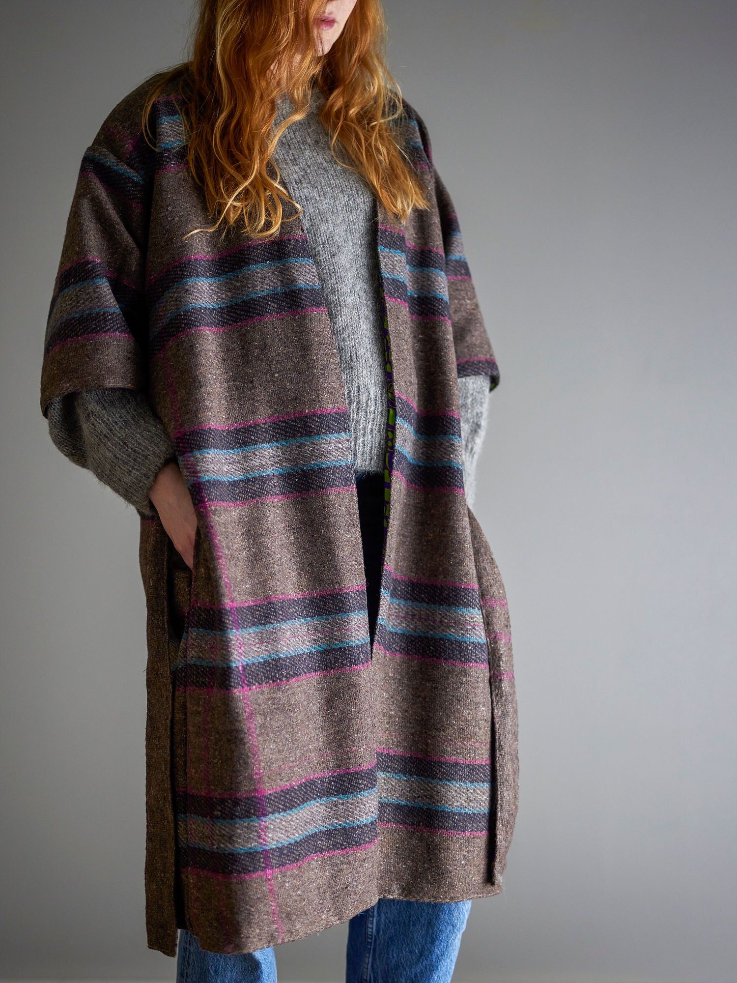 Kreative Kollektion Rieti Kimono, Gray, Upcycled