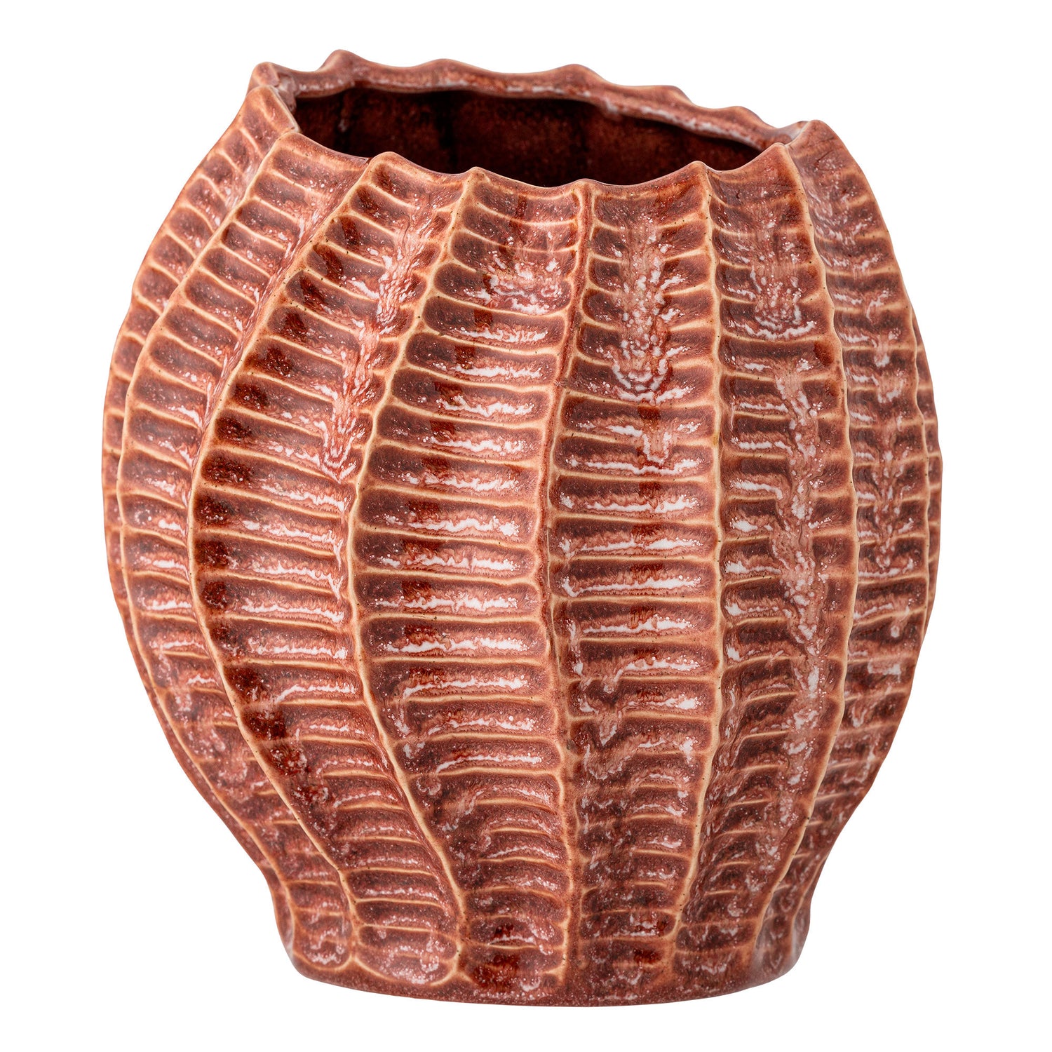Creative Collection Callon Vase, Rosa, Steinzeug