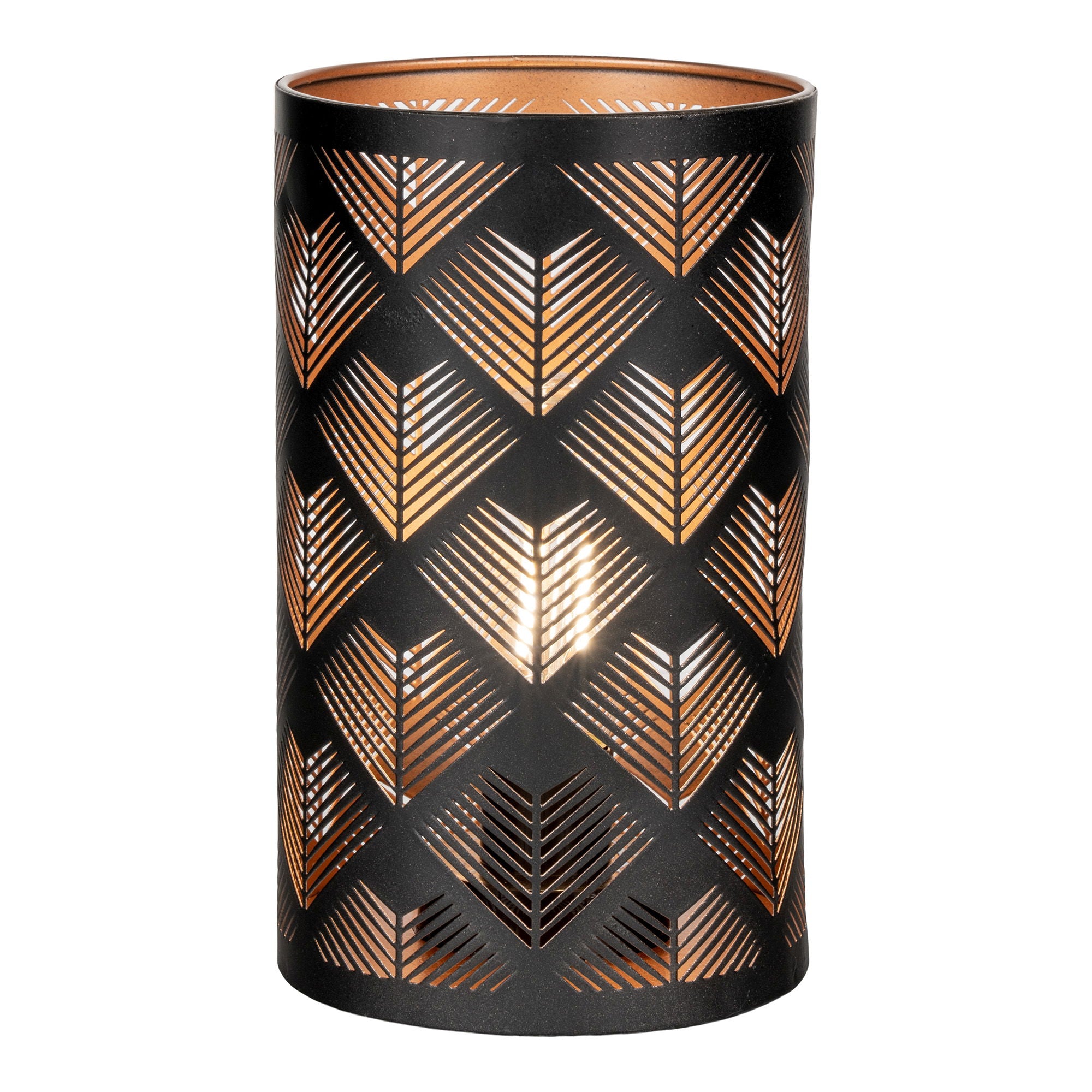 Nata Lantern LED -Display - Lantern -LED -Anzeige, Schwarz/Kupfer 60 PCs.