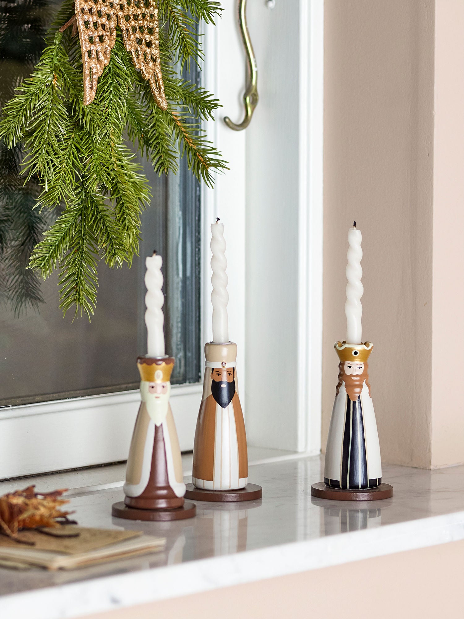 Bloomingville Betie Candlestick, Nature, FSC®100%, Buche