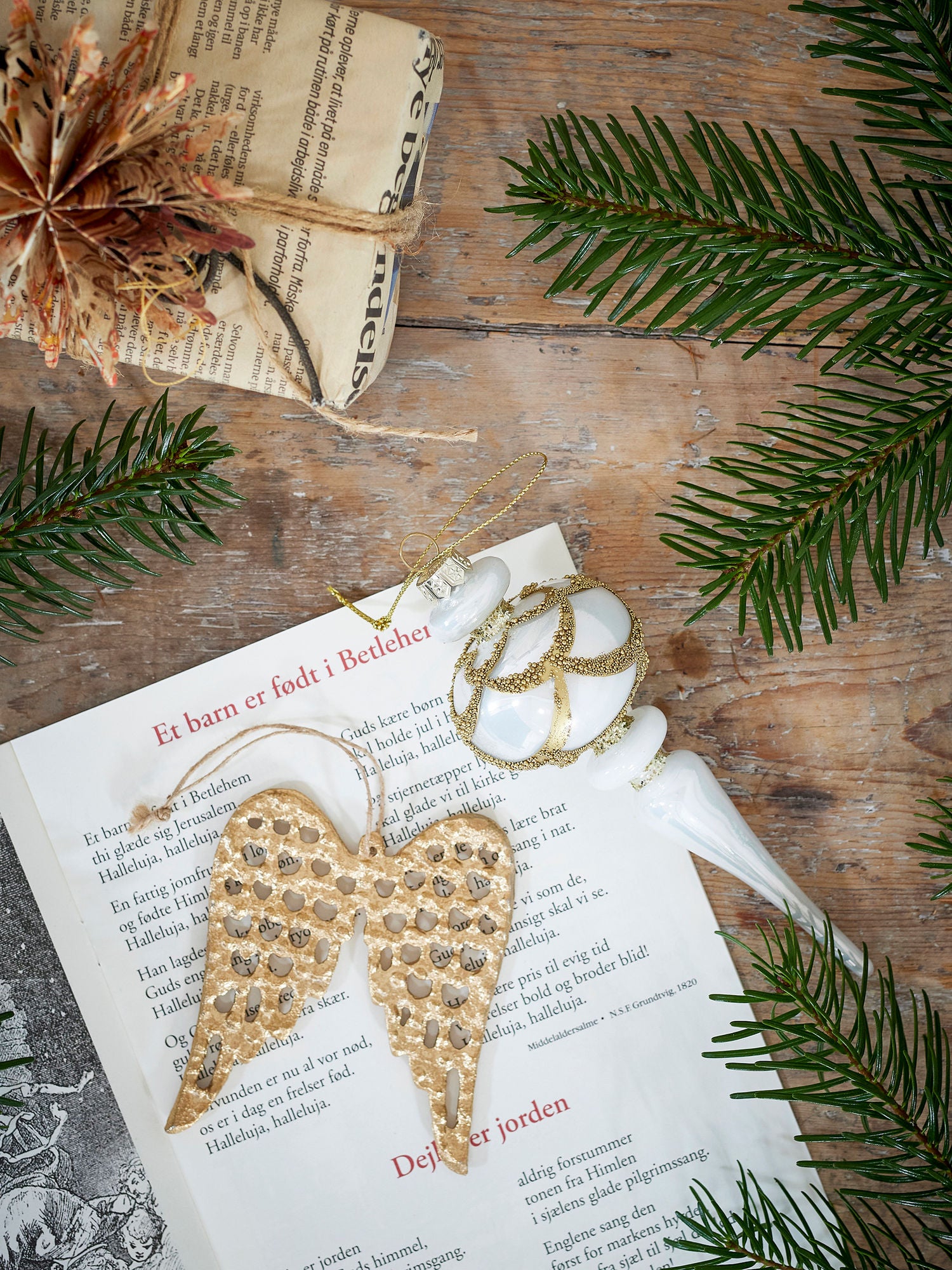 Bloomingville Star Ornament, Natur, FSC® Mix, Papier
