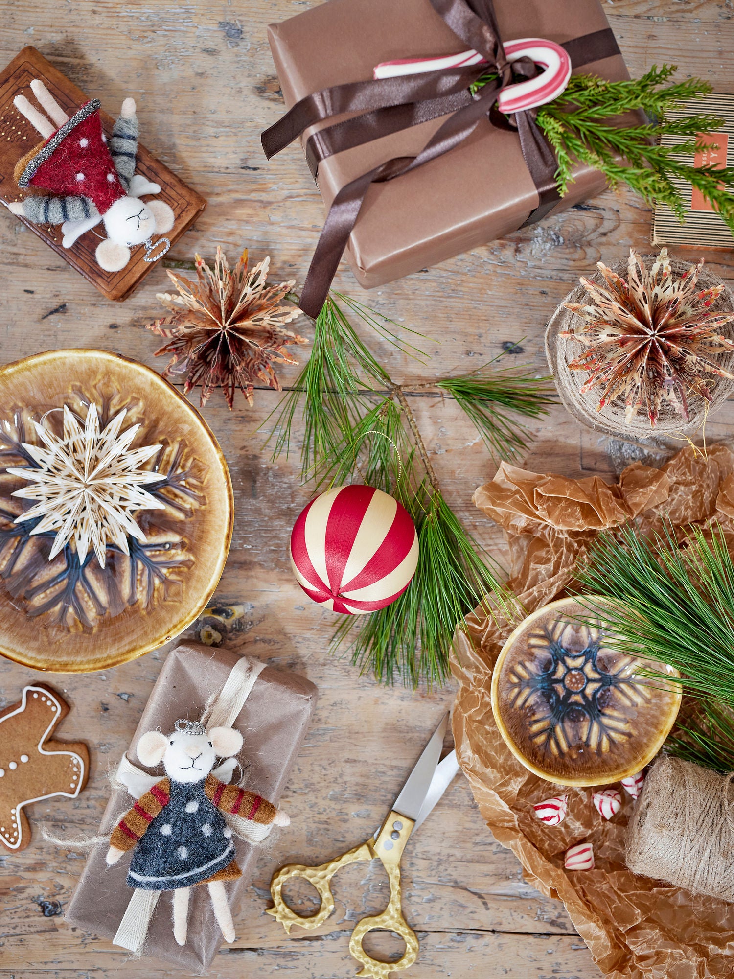 Bloomingville Star Ornament, Natur, FSC® Mix, Papier