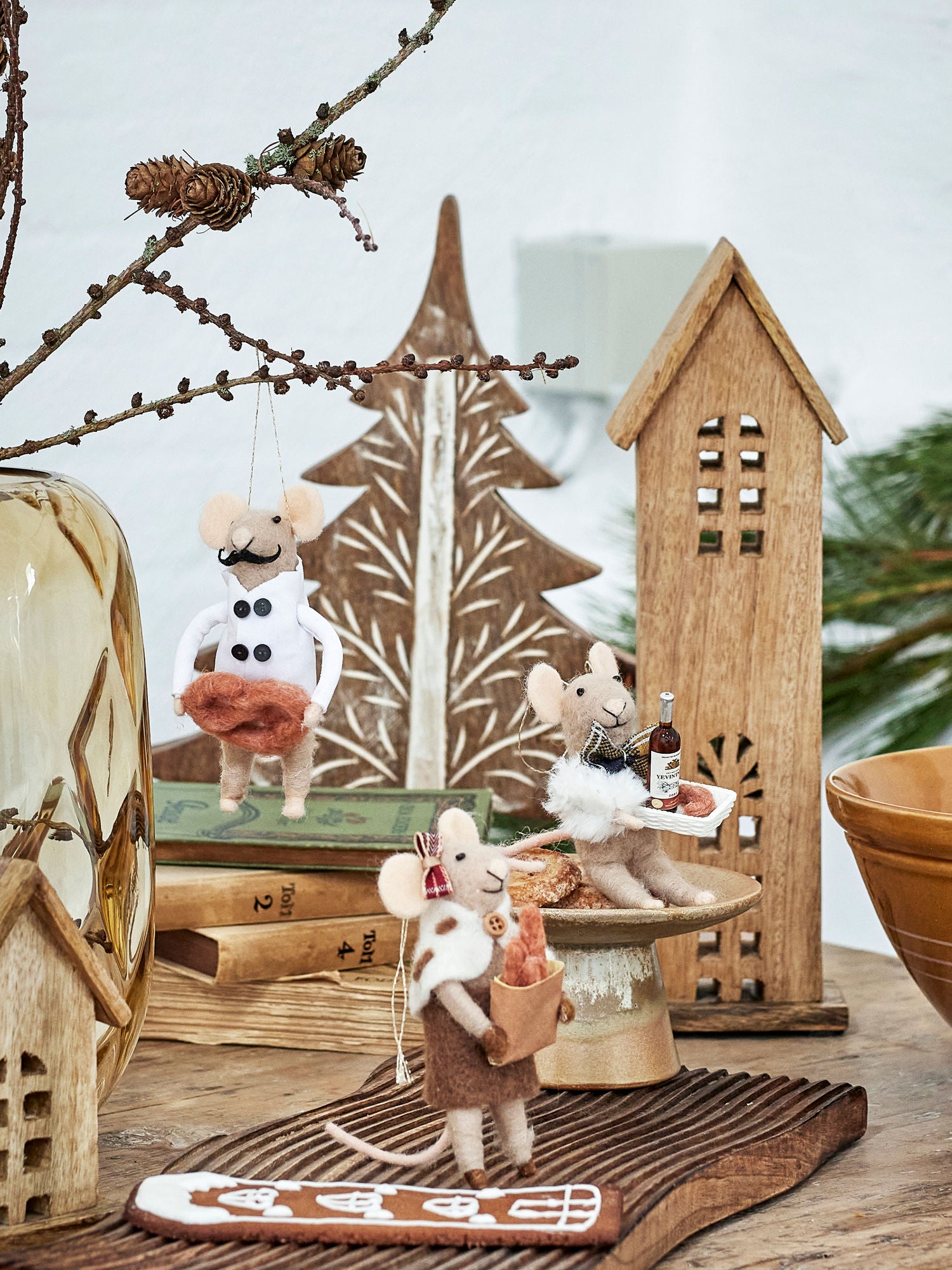 Bloomingville Peo Ornament, Natur, Wolle