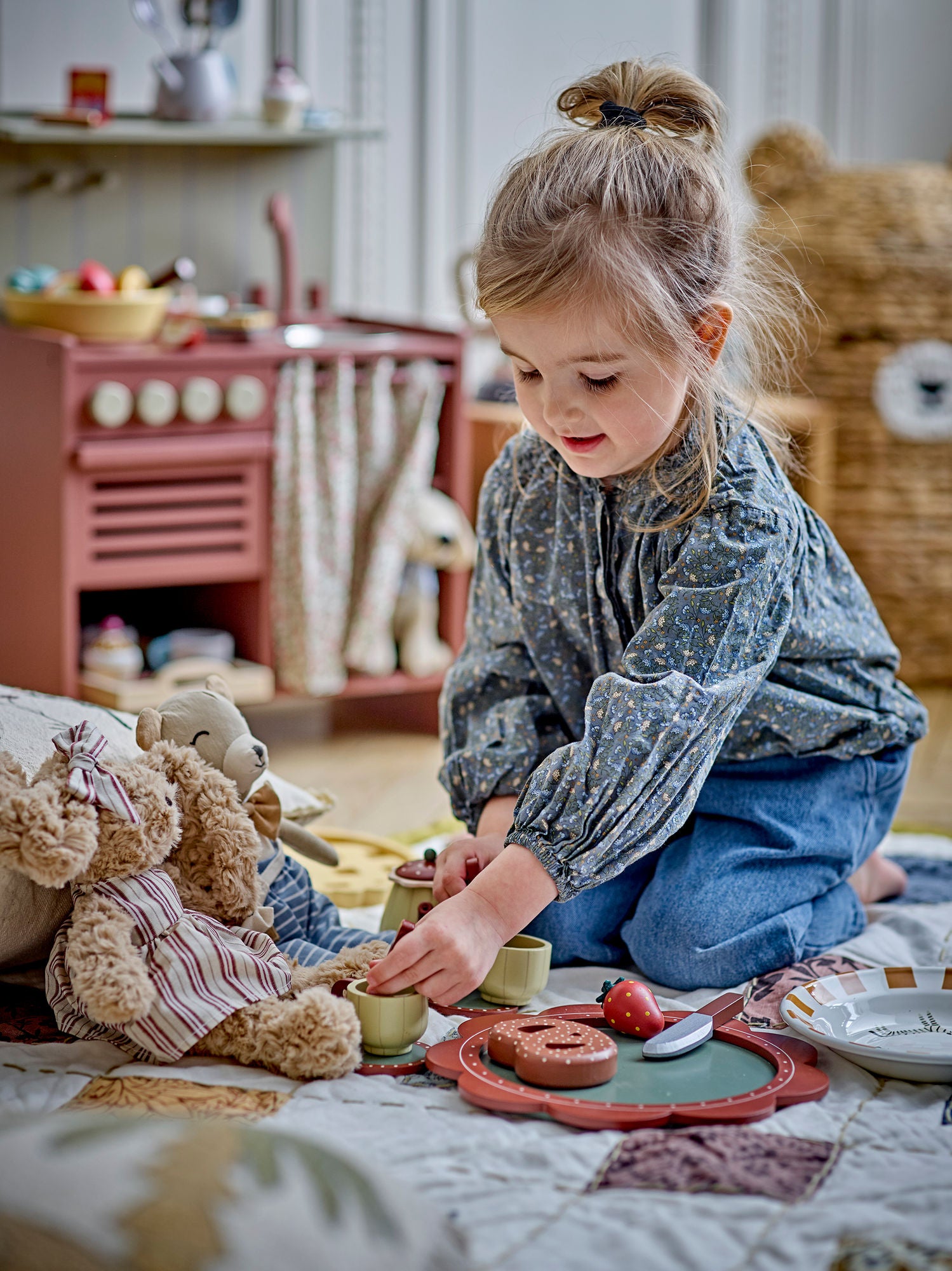 Bloomingville Mini Bette Toys, Küchenset, Brown, FSC®100%, MDF