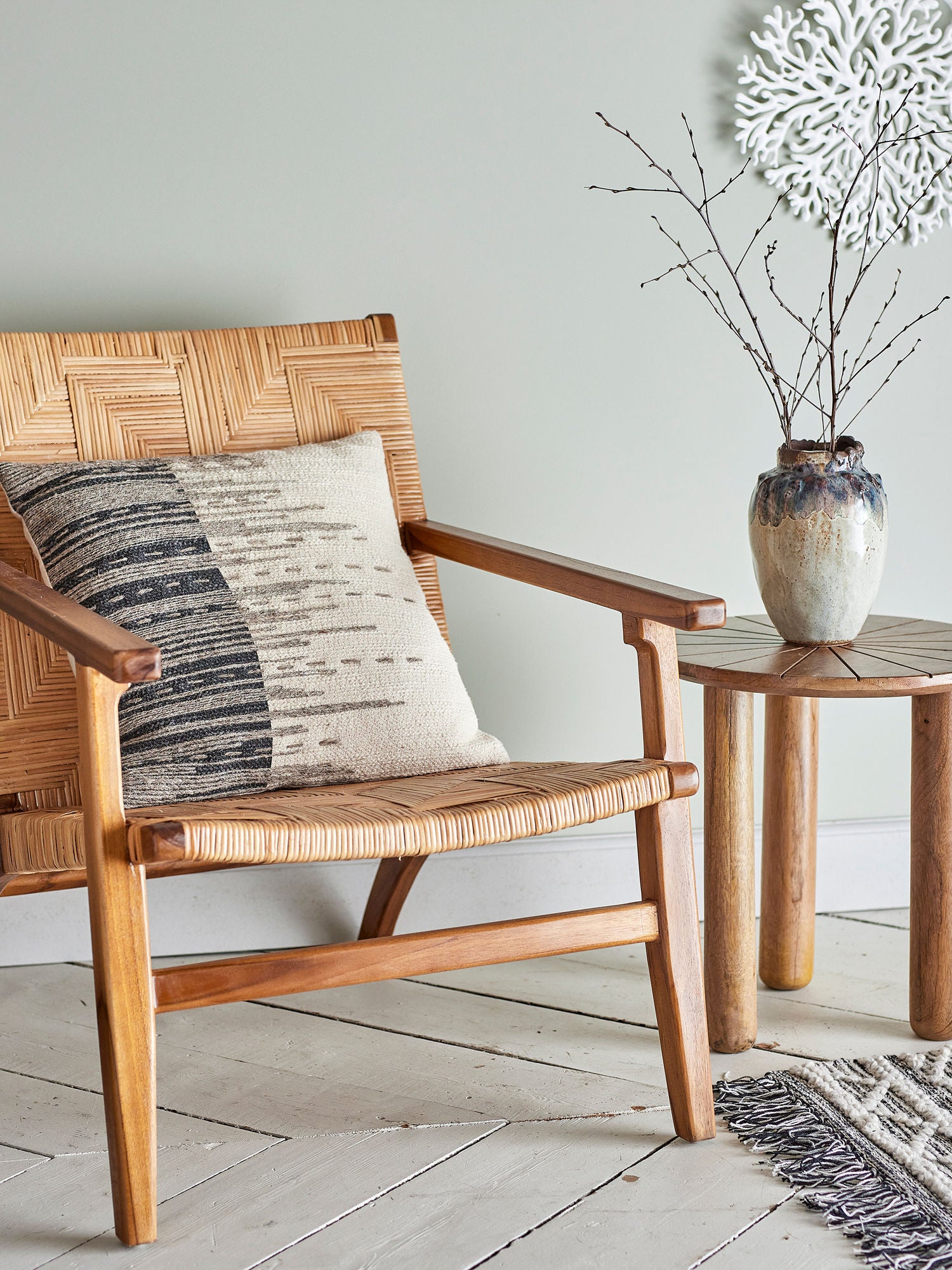 Kreative Kollektion Seaford Pillow, Natur, Baumwolle