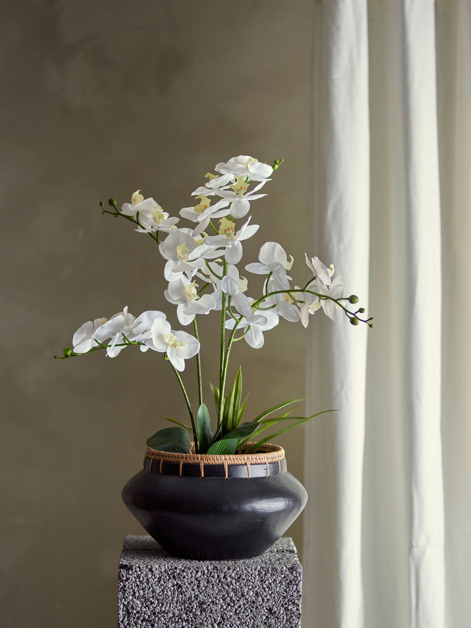 Bloomingville Orchideenpflanze, grüne, künstliche Blumen