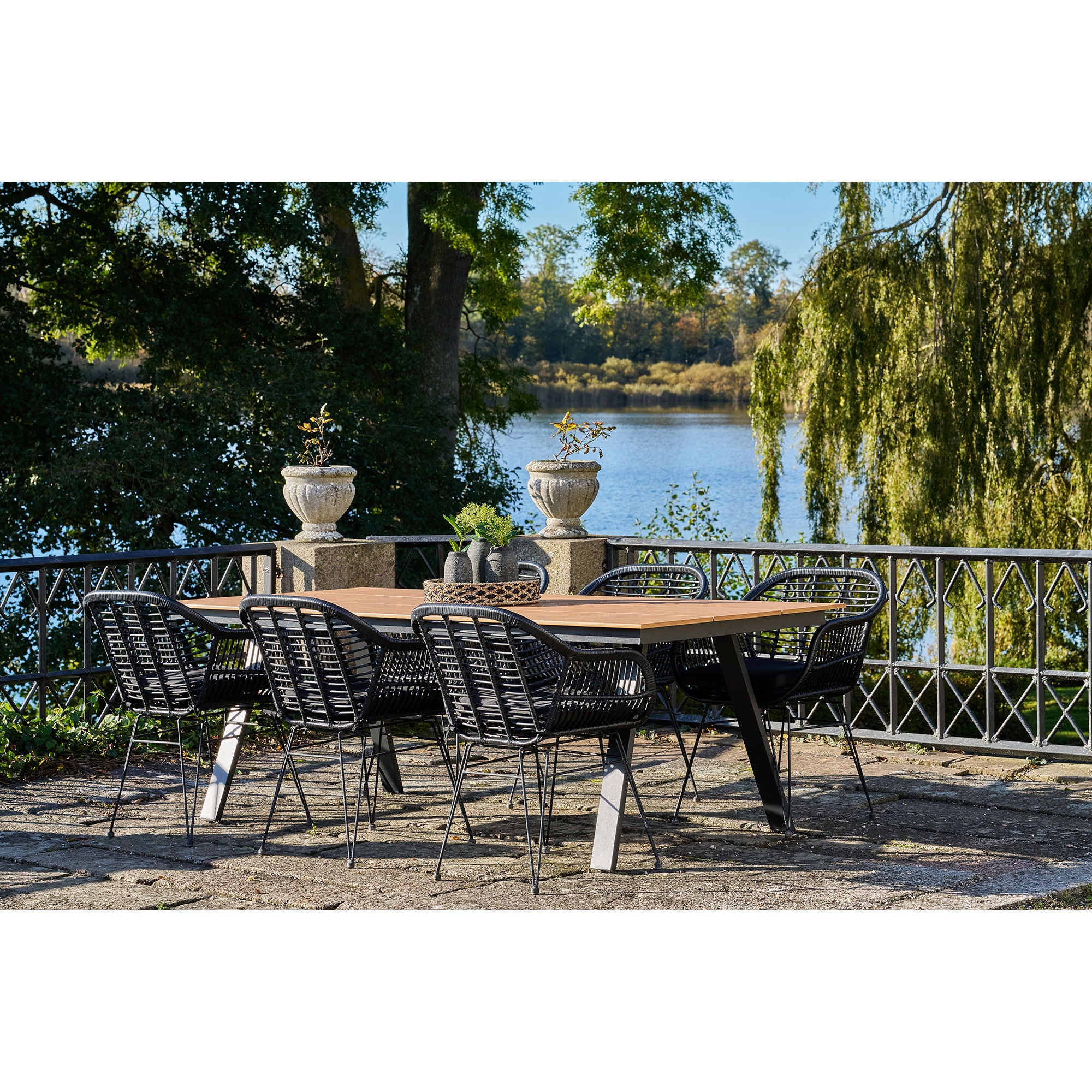 Esstisch, Nichtholz, Natur<br>100x220x74 cm
